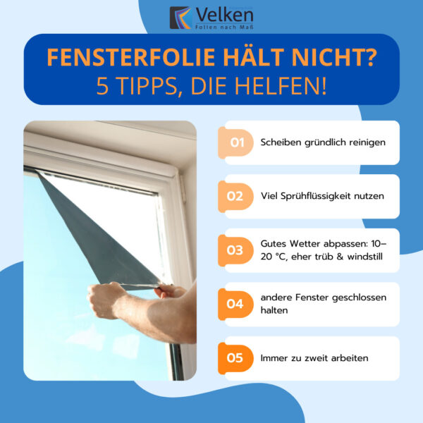 Fensterfolie hält nicht? 5 Tipps, die helfen