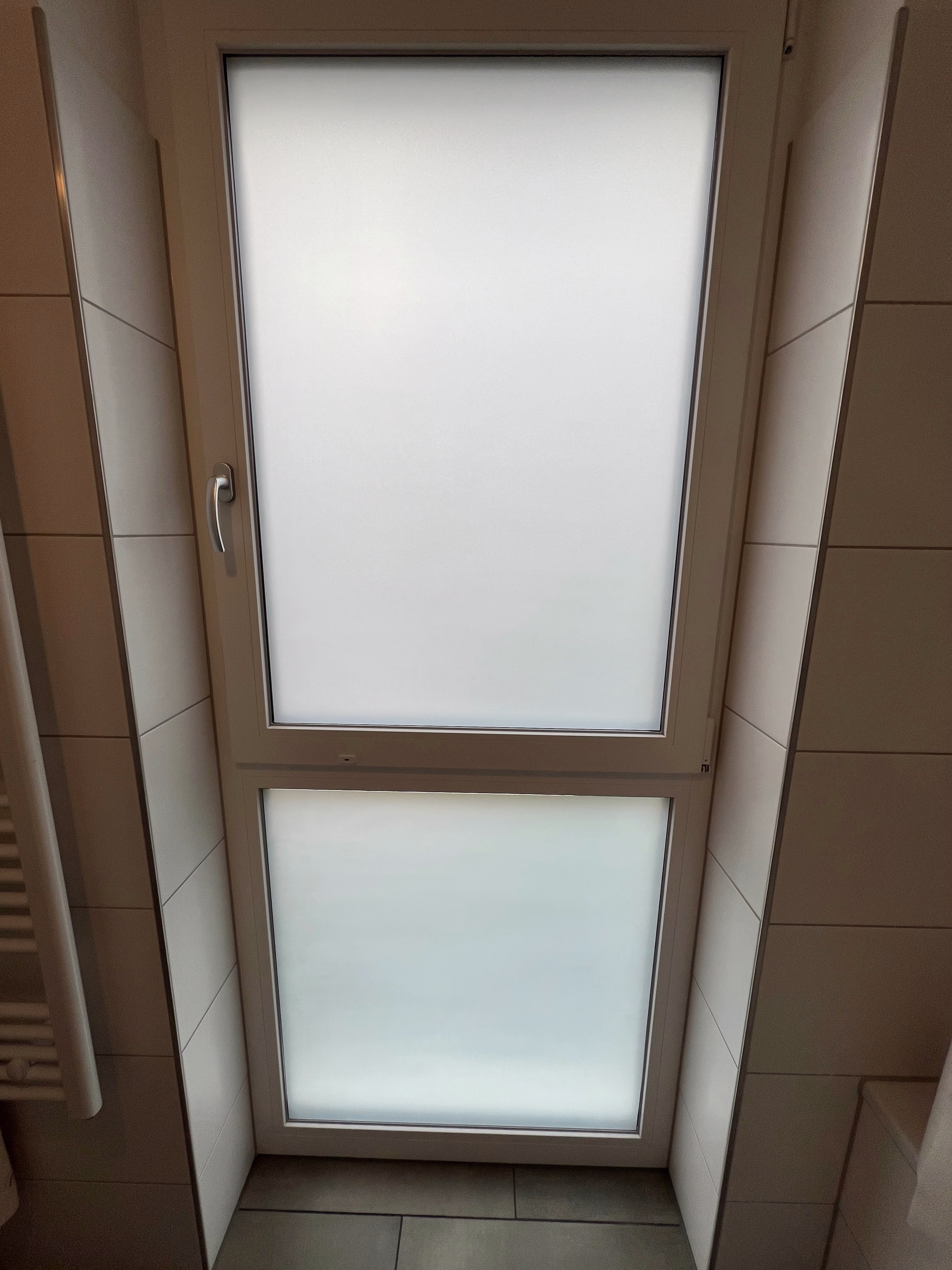 Milchglasfolie - Sichtschutzfolie, weiß matt