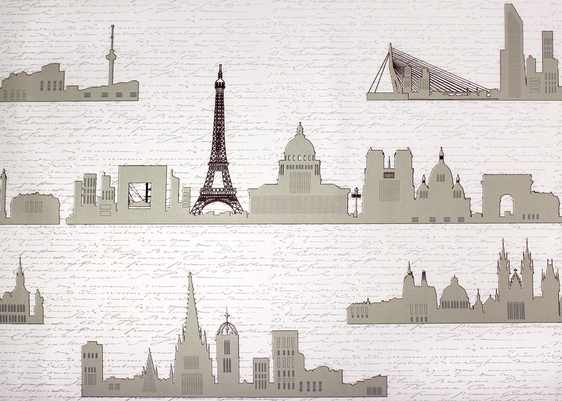 kleberlose Folie, Pariser Skyline