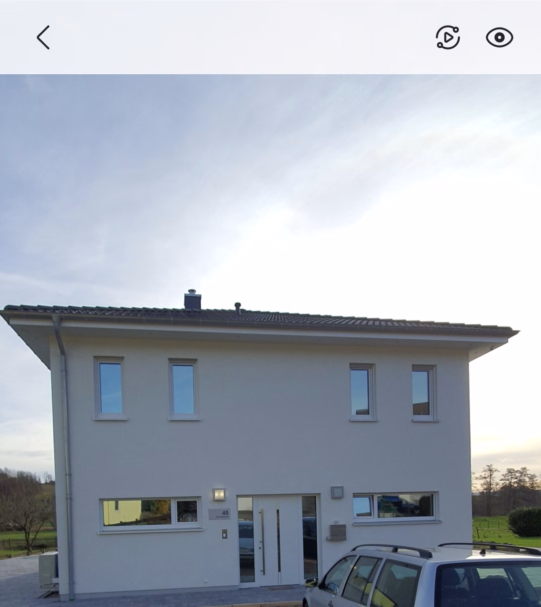 Haus mit Spion-Spiegelfolie