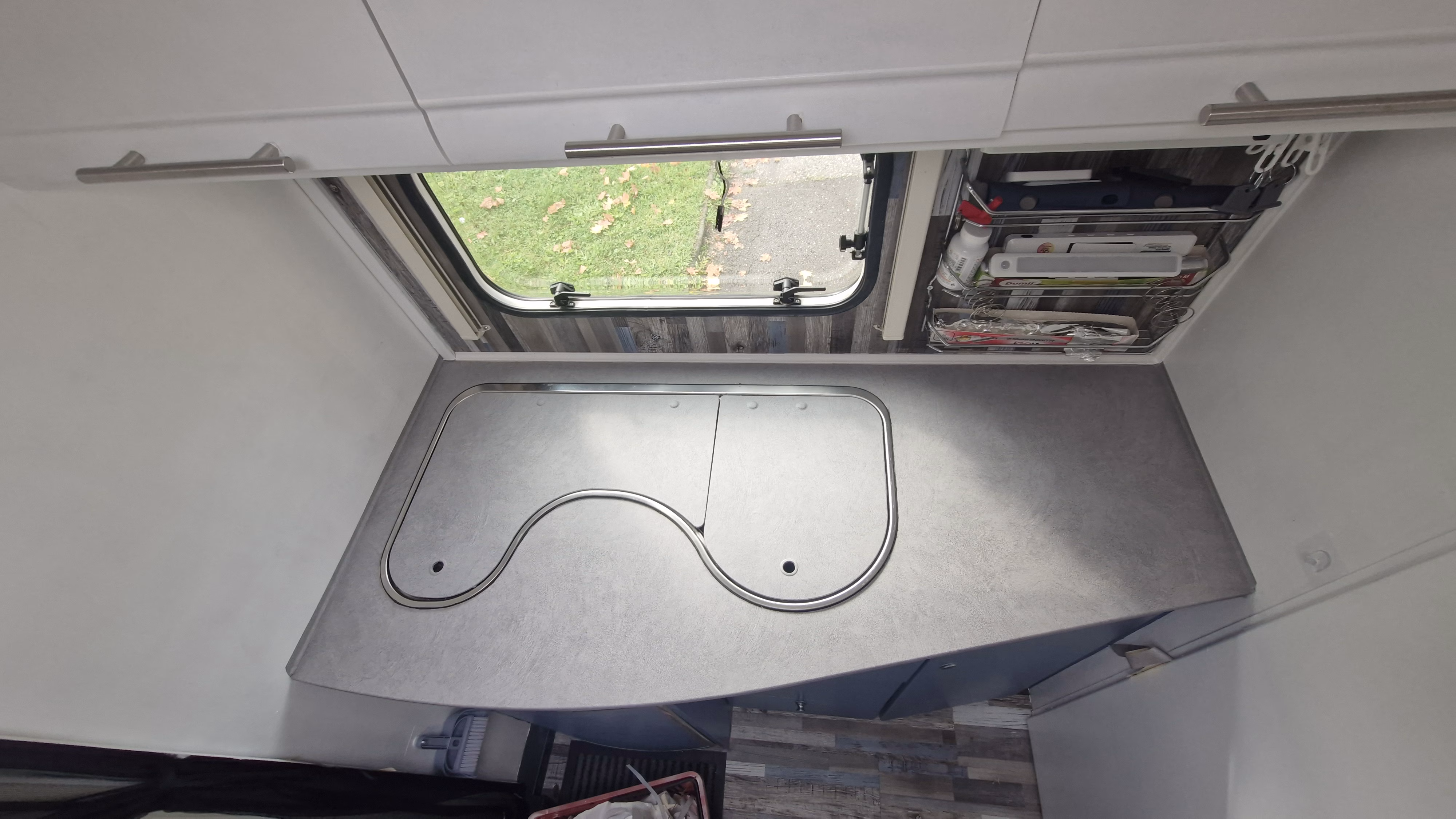 Zement, hellgrau, Klebefolie in Steinoptik