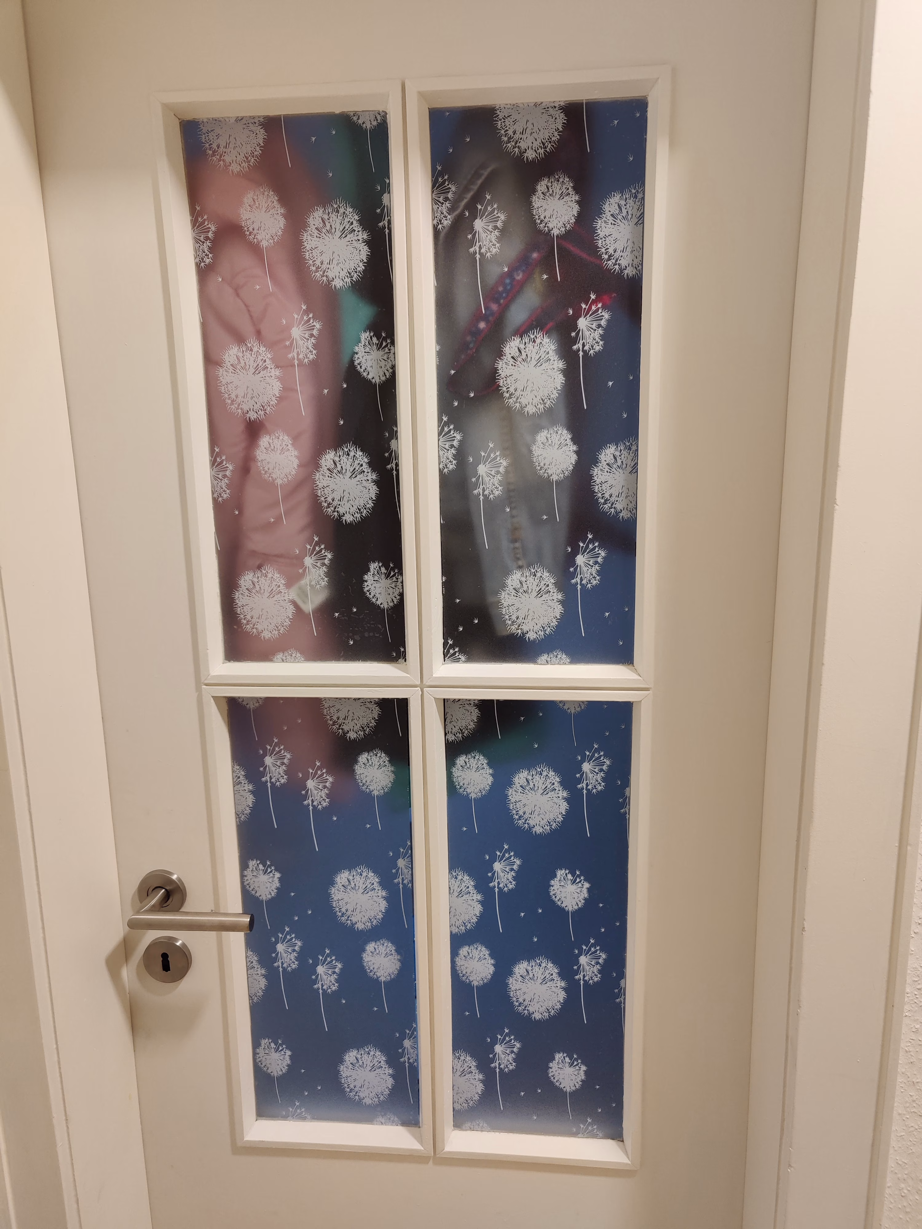 Adhäsionsfolie, transparent matt mit Pusteblumen