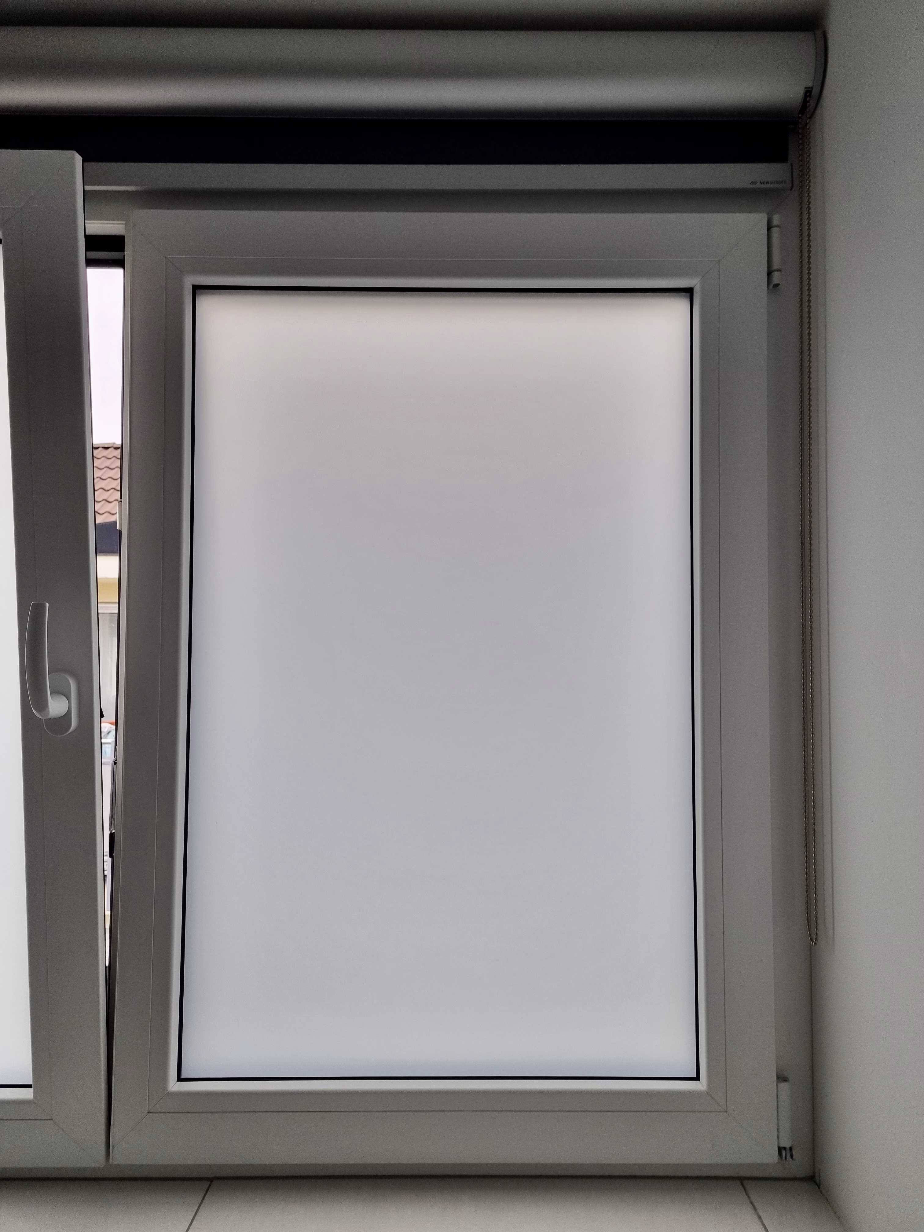 Milchglasfolie - Sichtschutzfolie, weiß matt