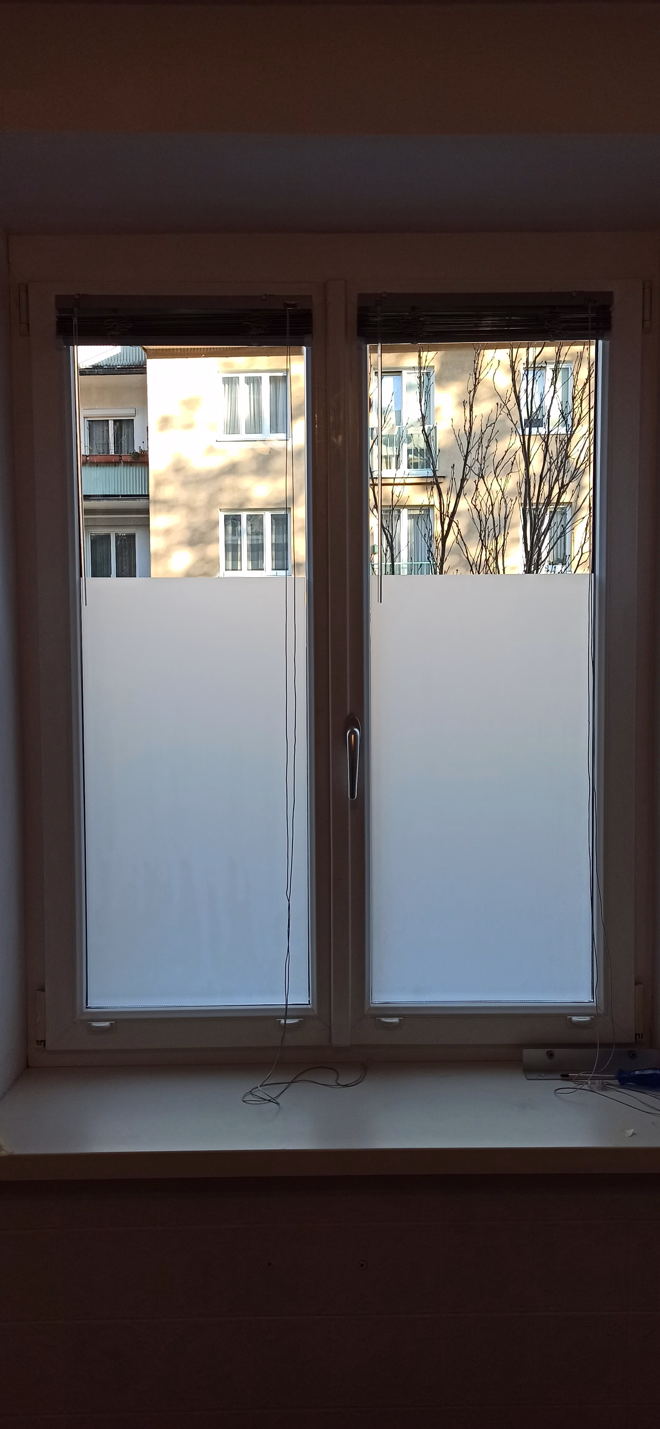 opak weiße Sichtschutzfolie