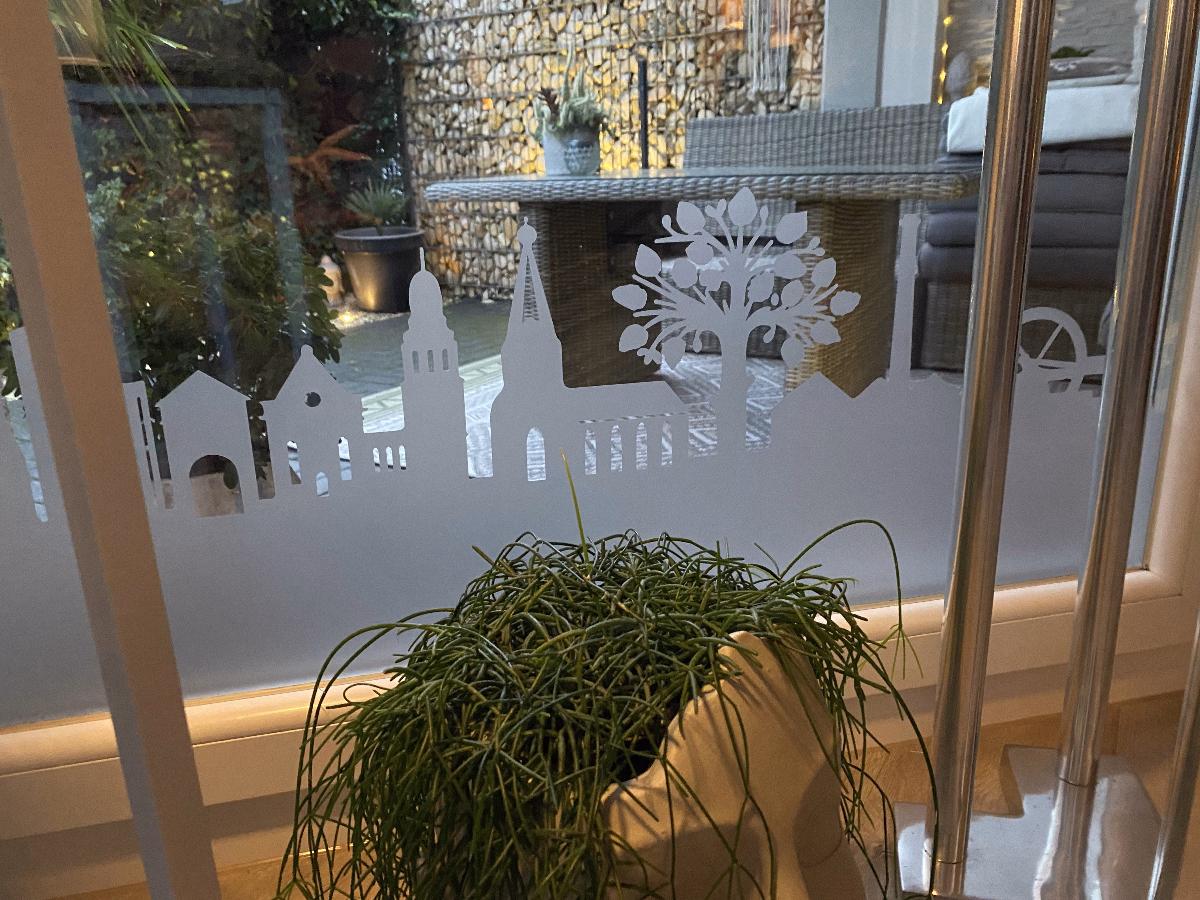 Fensterdekor Skyline Bocholt