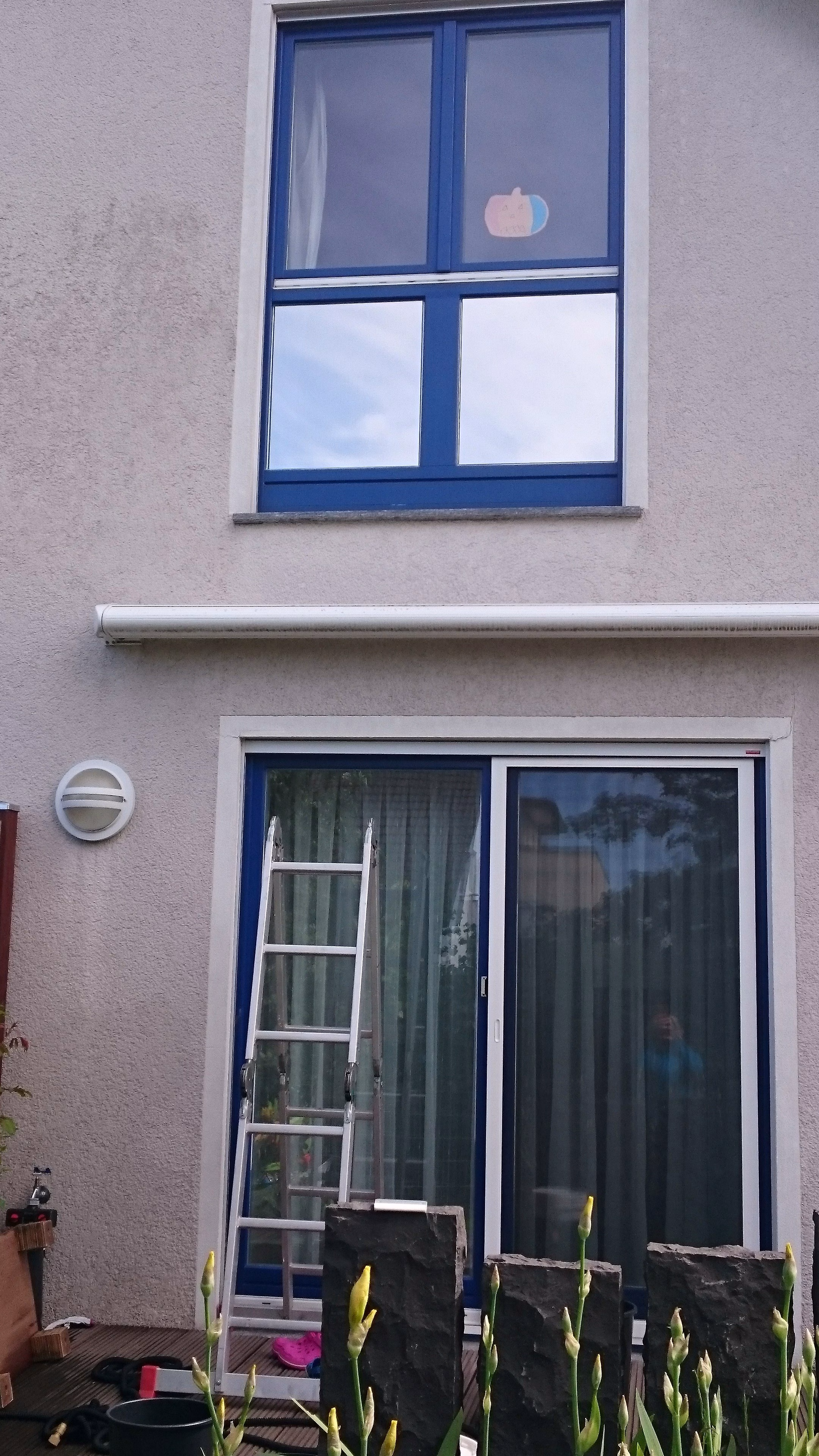 Hitzeschutzfolie silber dunkel verspiegelt