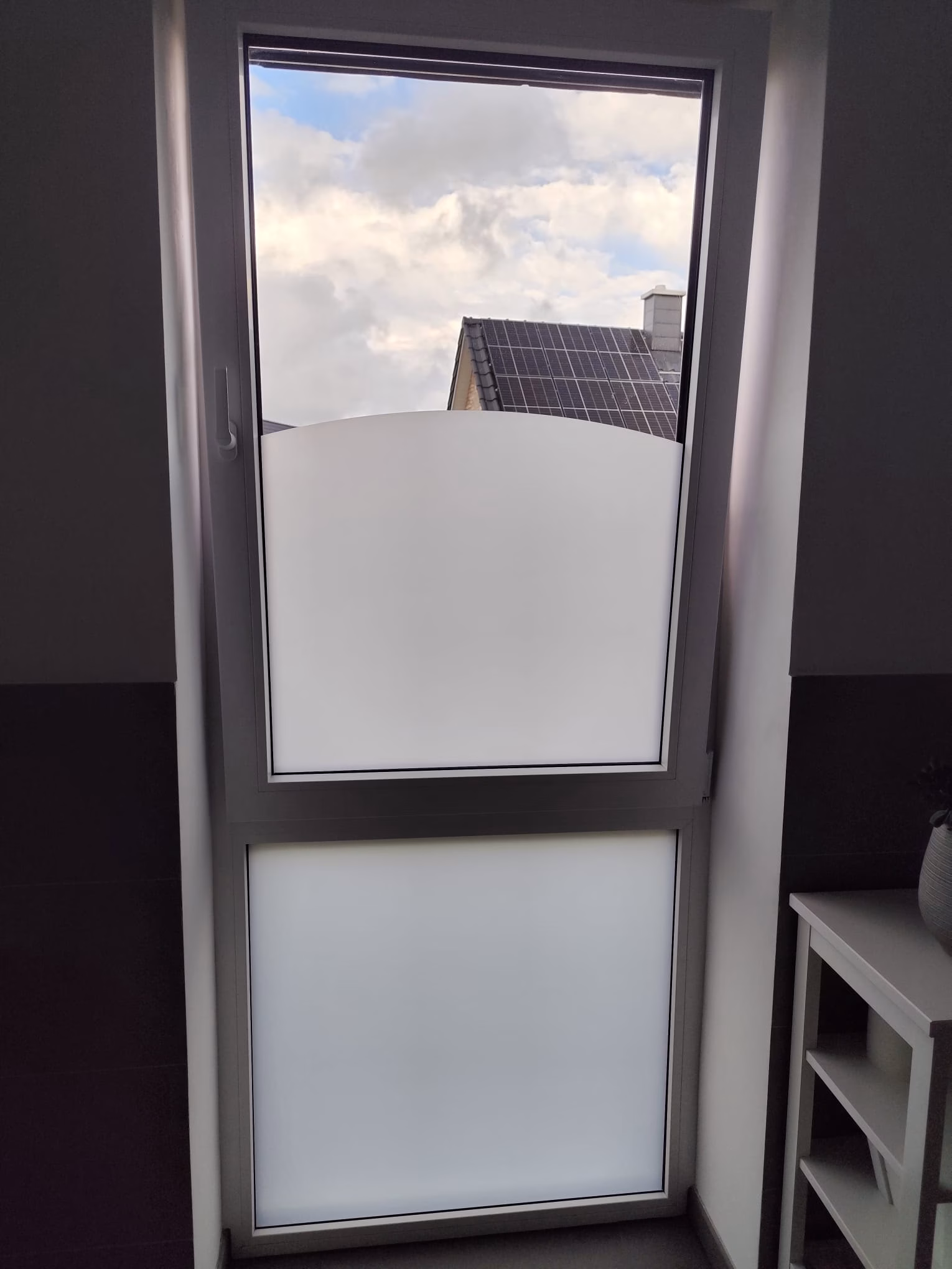 Milchglasfolie - Sichtschutzfolie, weiß matt