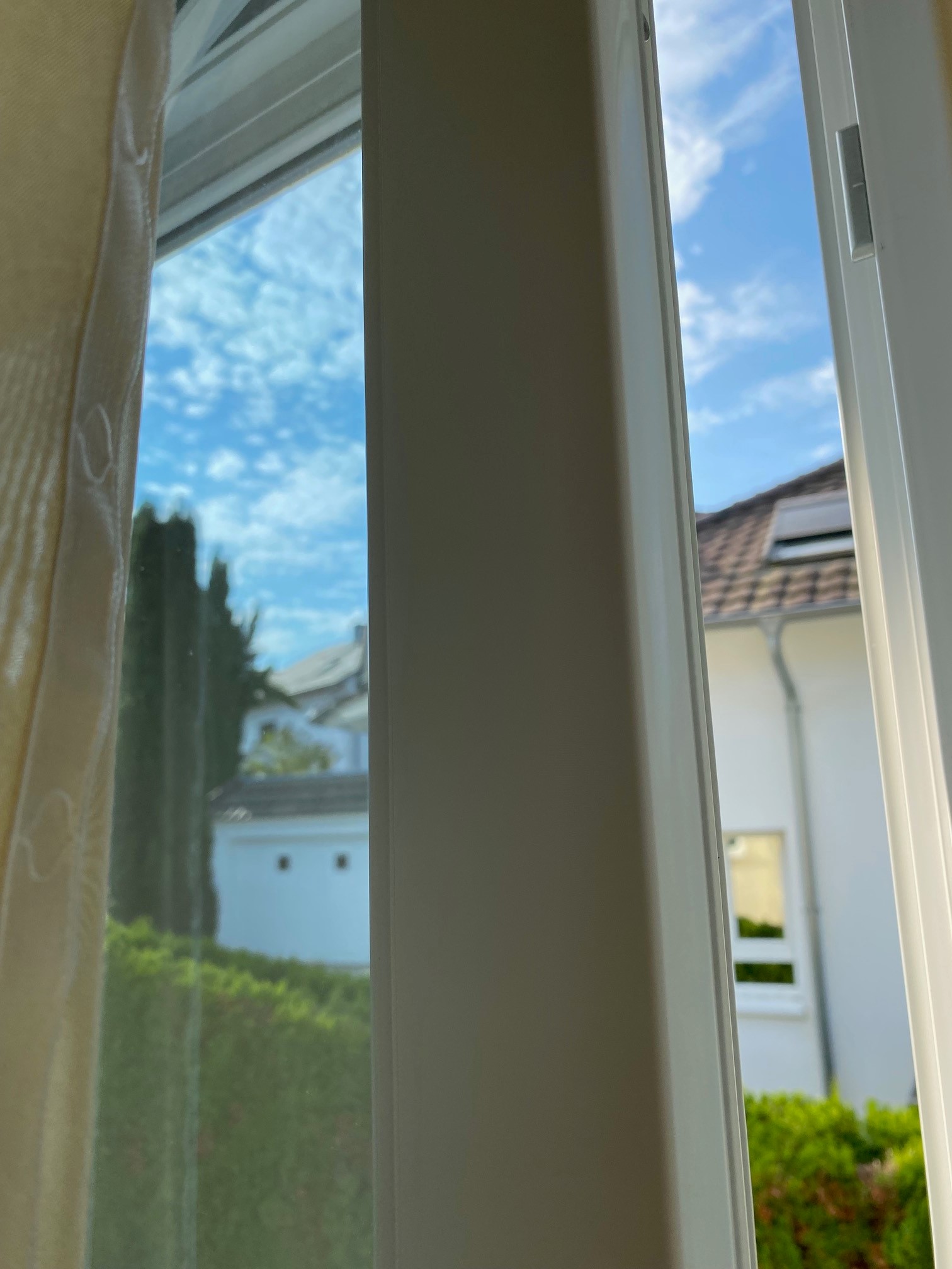 Sonnenschutzfolie, silber mittel verspiegelt