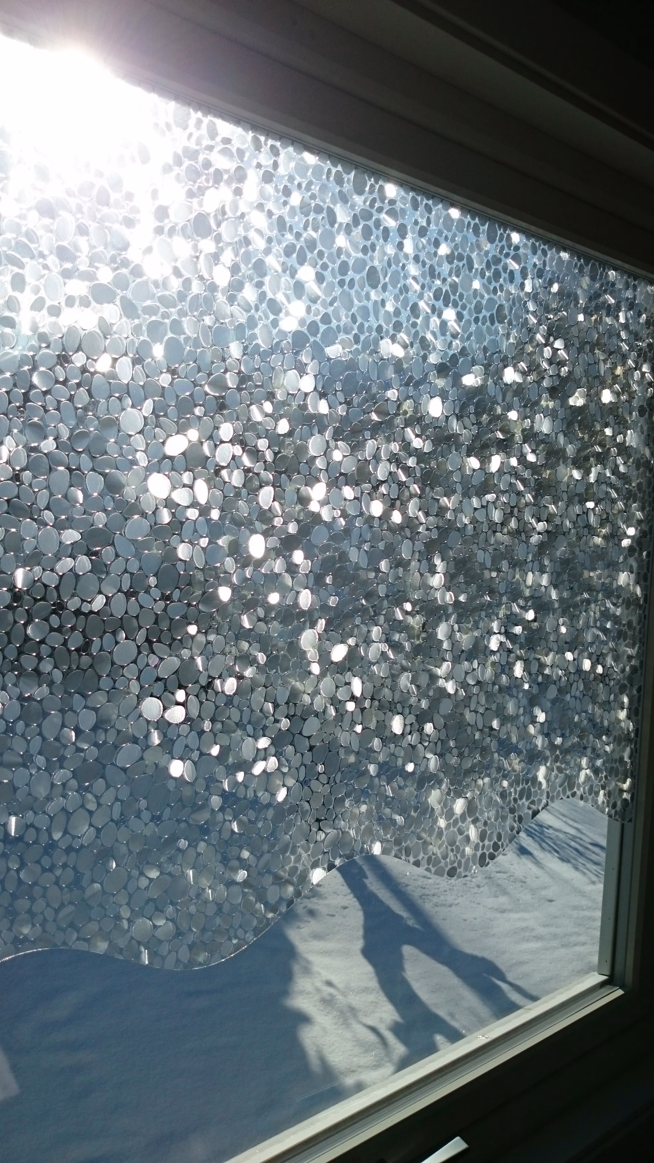 Dekorative Folie in Perlen-Glasnzoptik