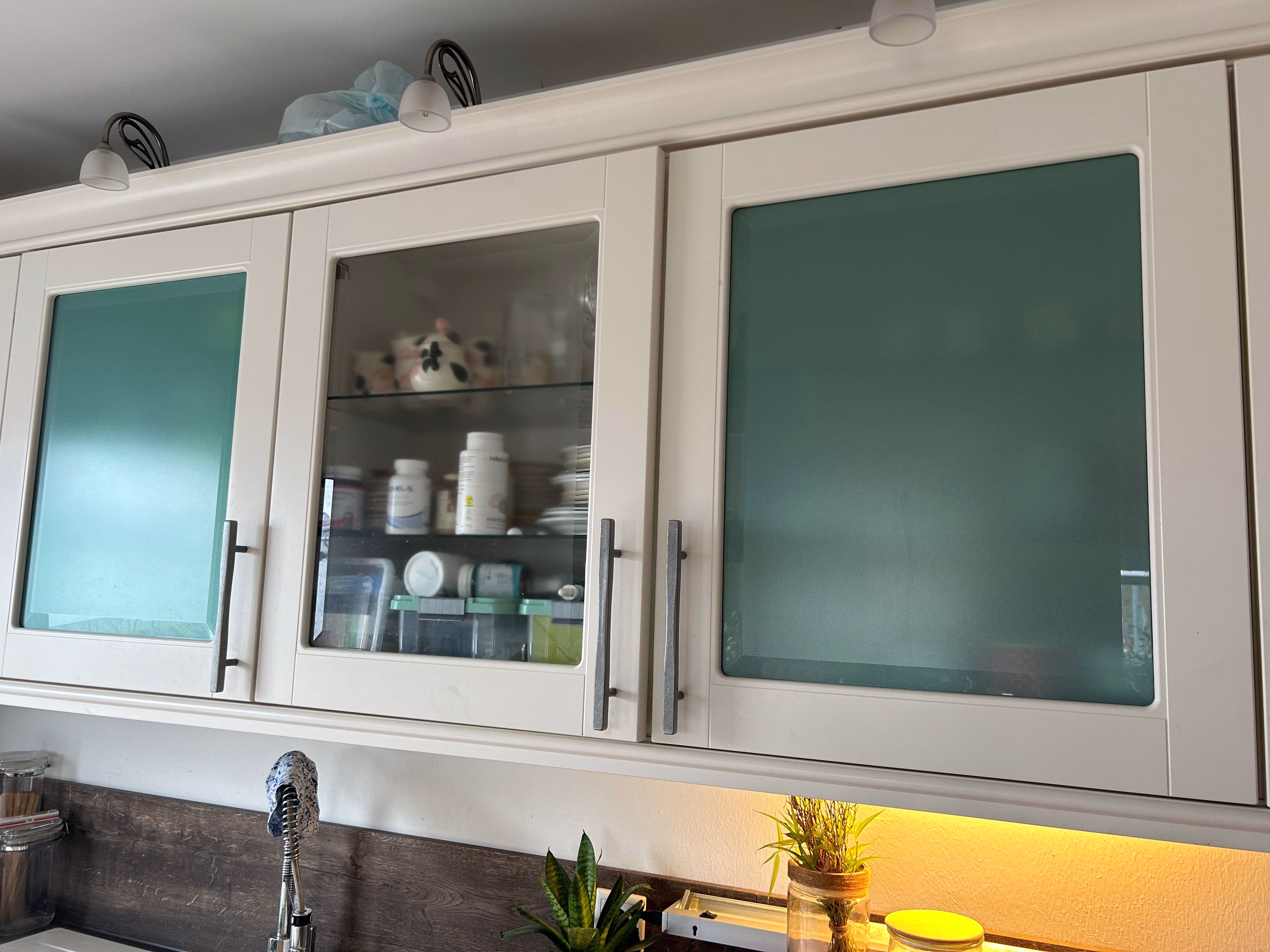 Klebefolie im Sandstrahldesign mint matt