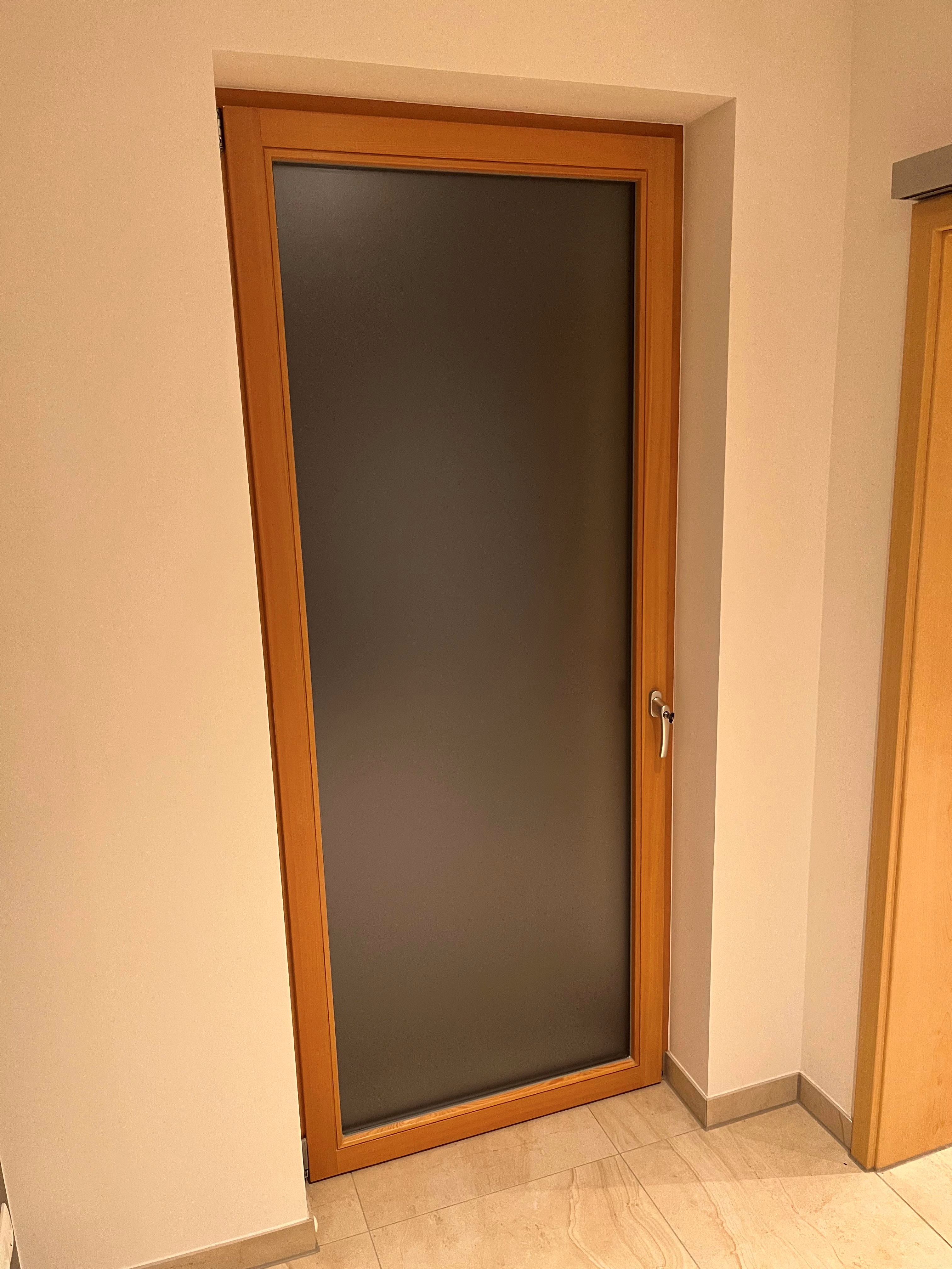 Sichtschutzfolie Ätzglasdesign weiß matt