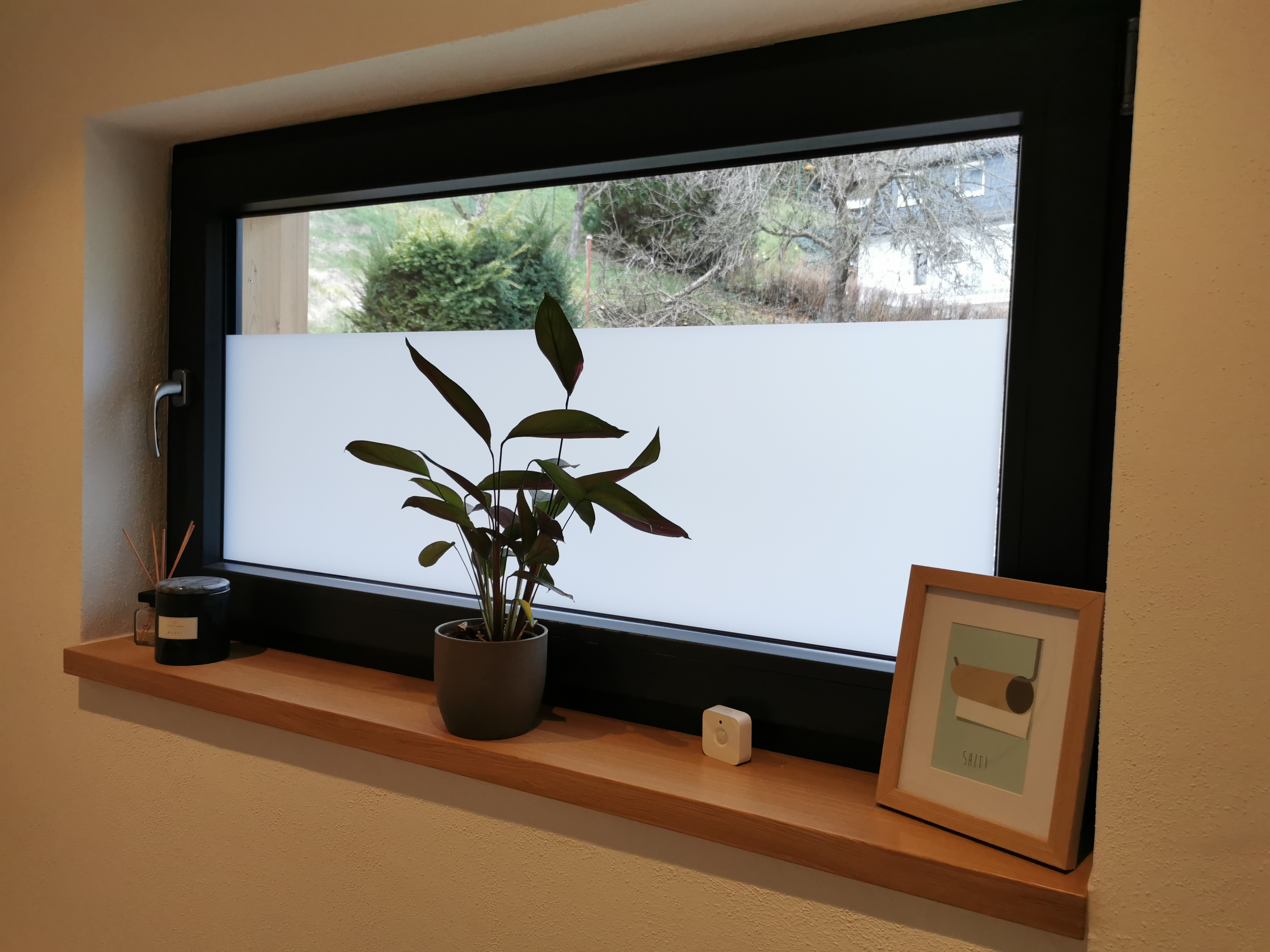 Milchglas Klebefolie Fensterscheibe