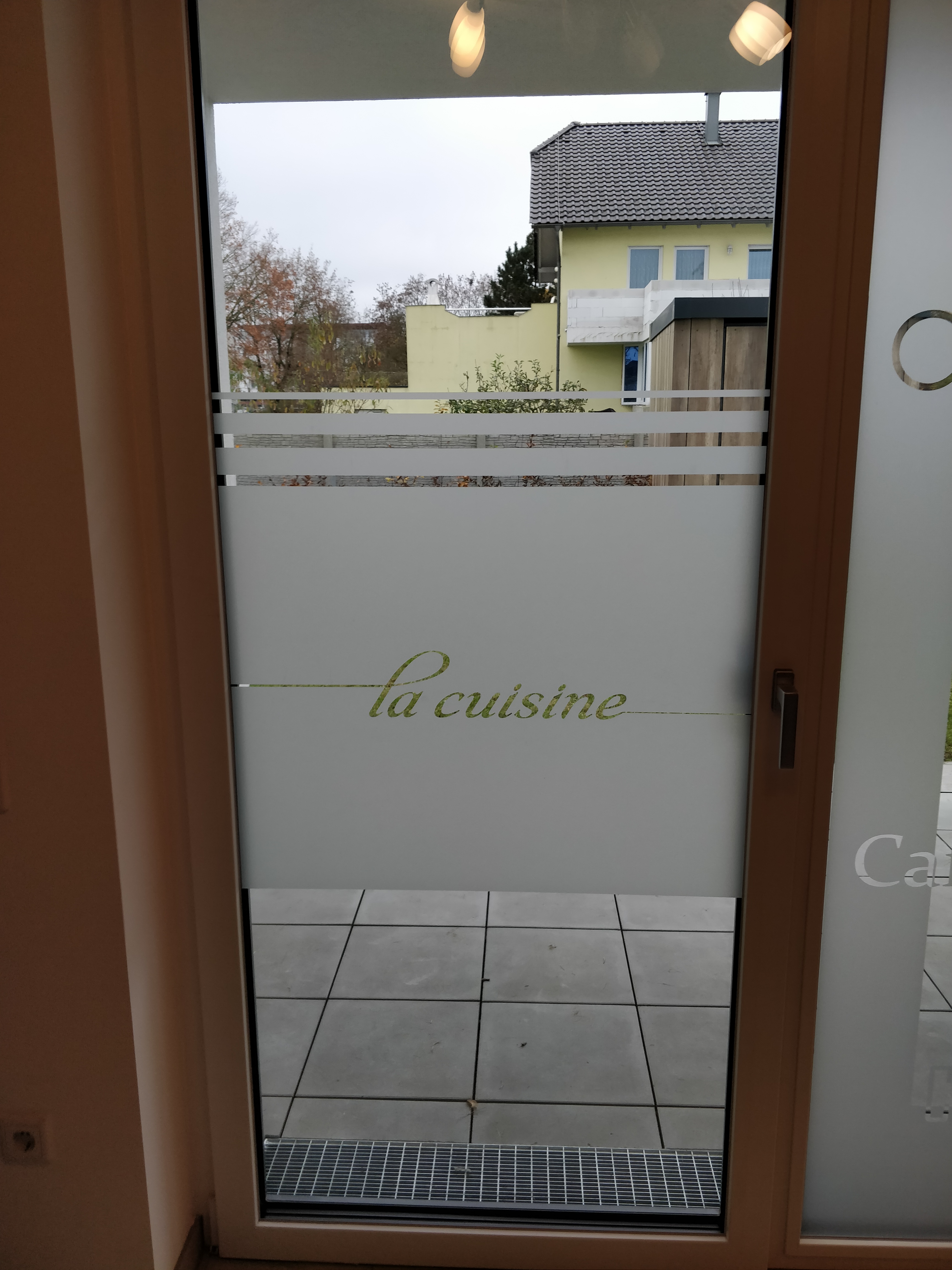 Fenster Glasdekor für die Küche