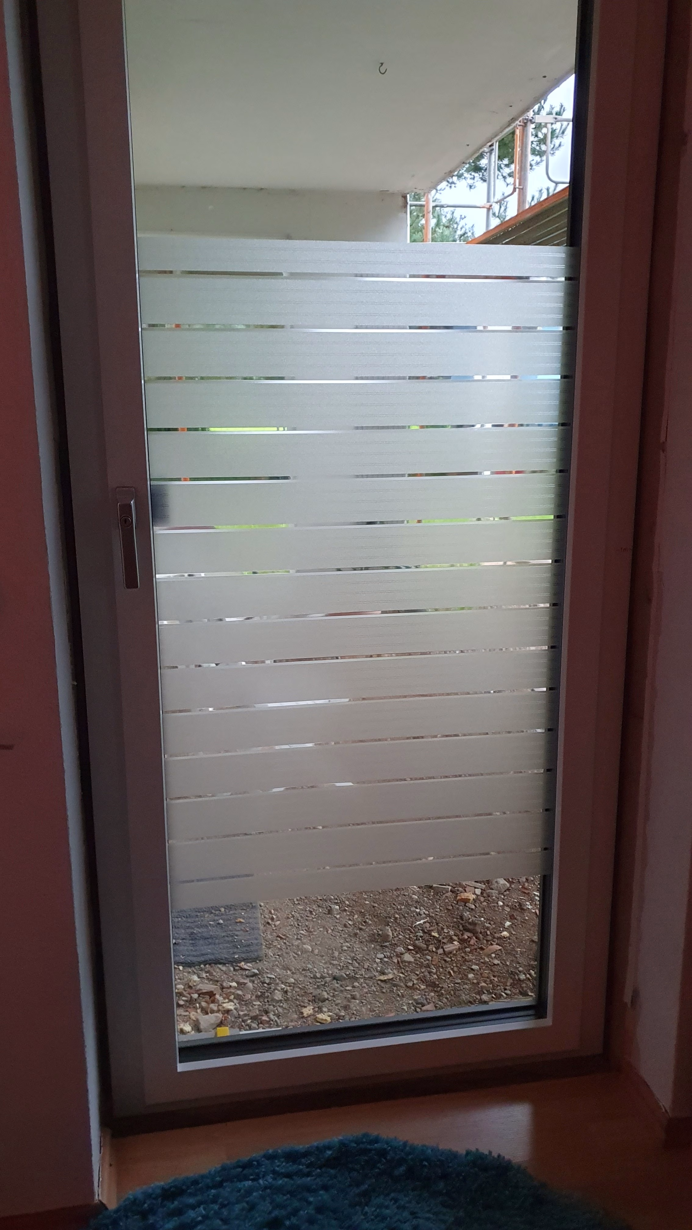 Adhäsionsfolie, Streifendesign 65 mm (geprägt)