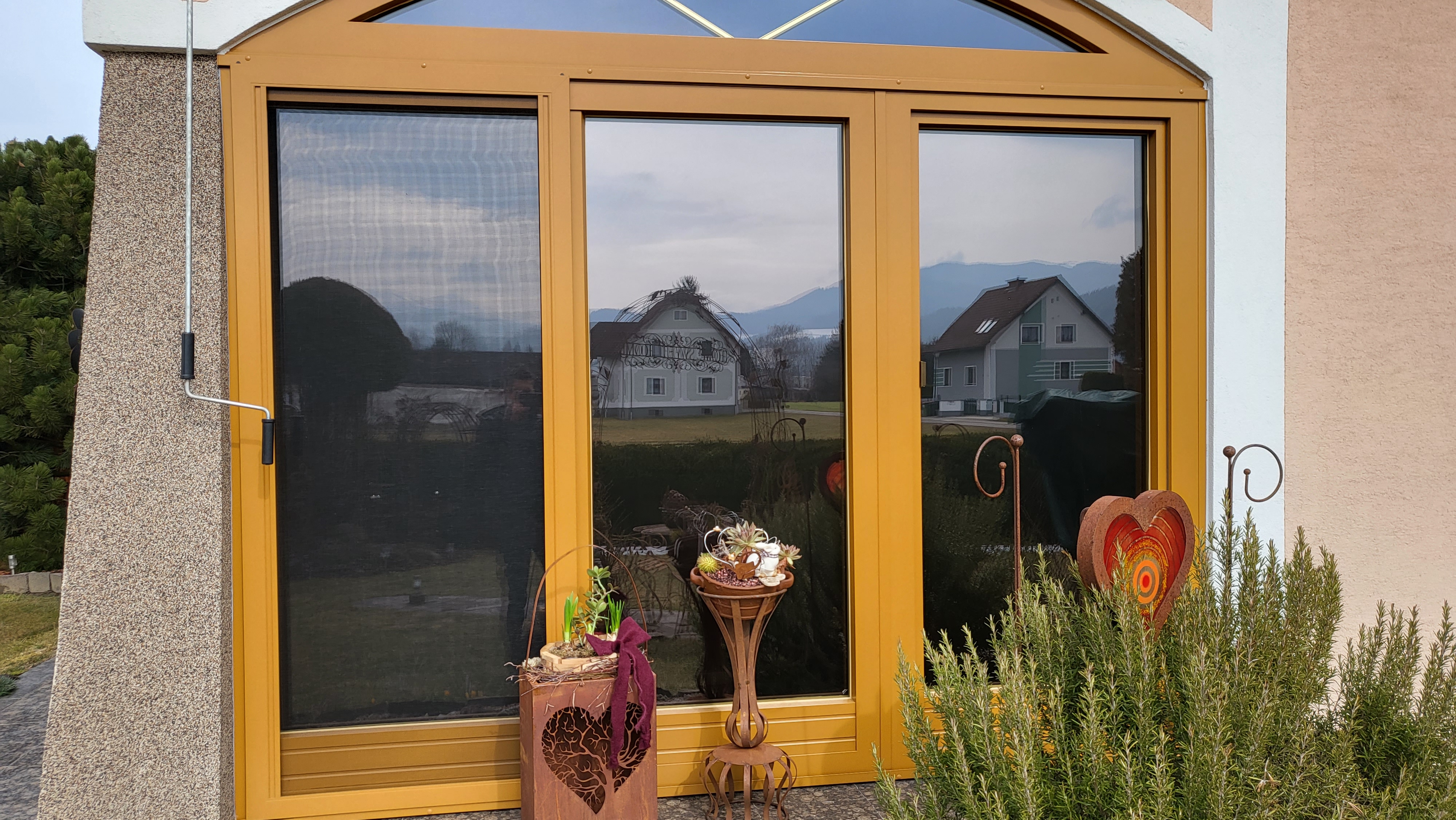 Sonnenschutzfolie, bronze dunkel verspiegelt