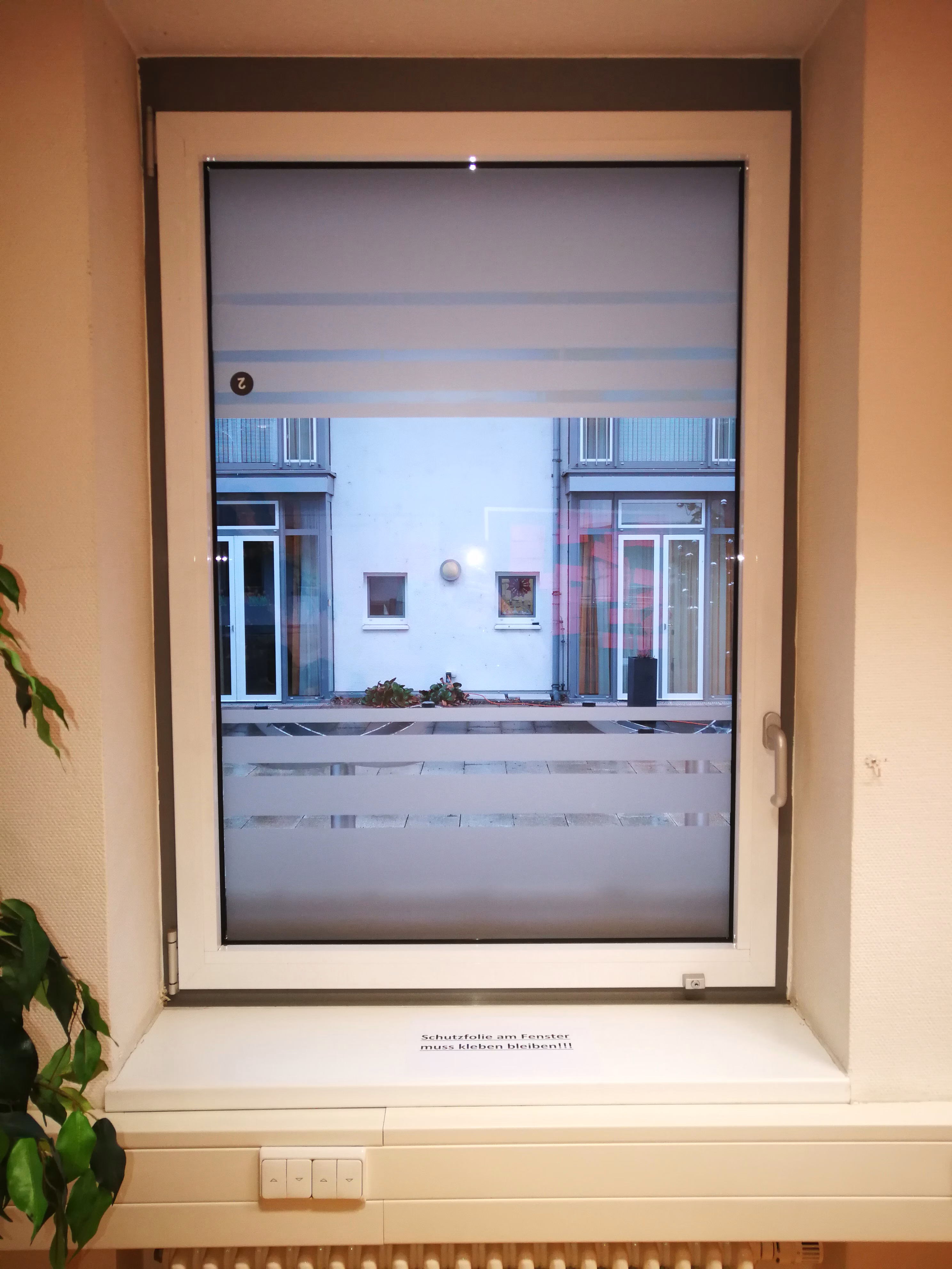 Glasdekor für Fenster, Streifen