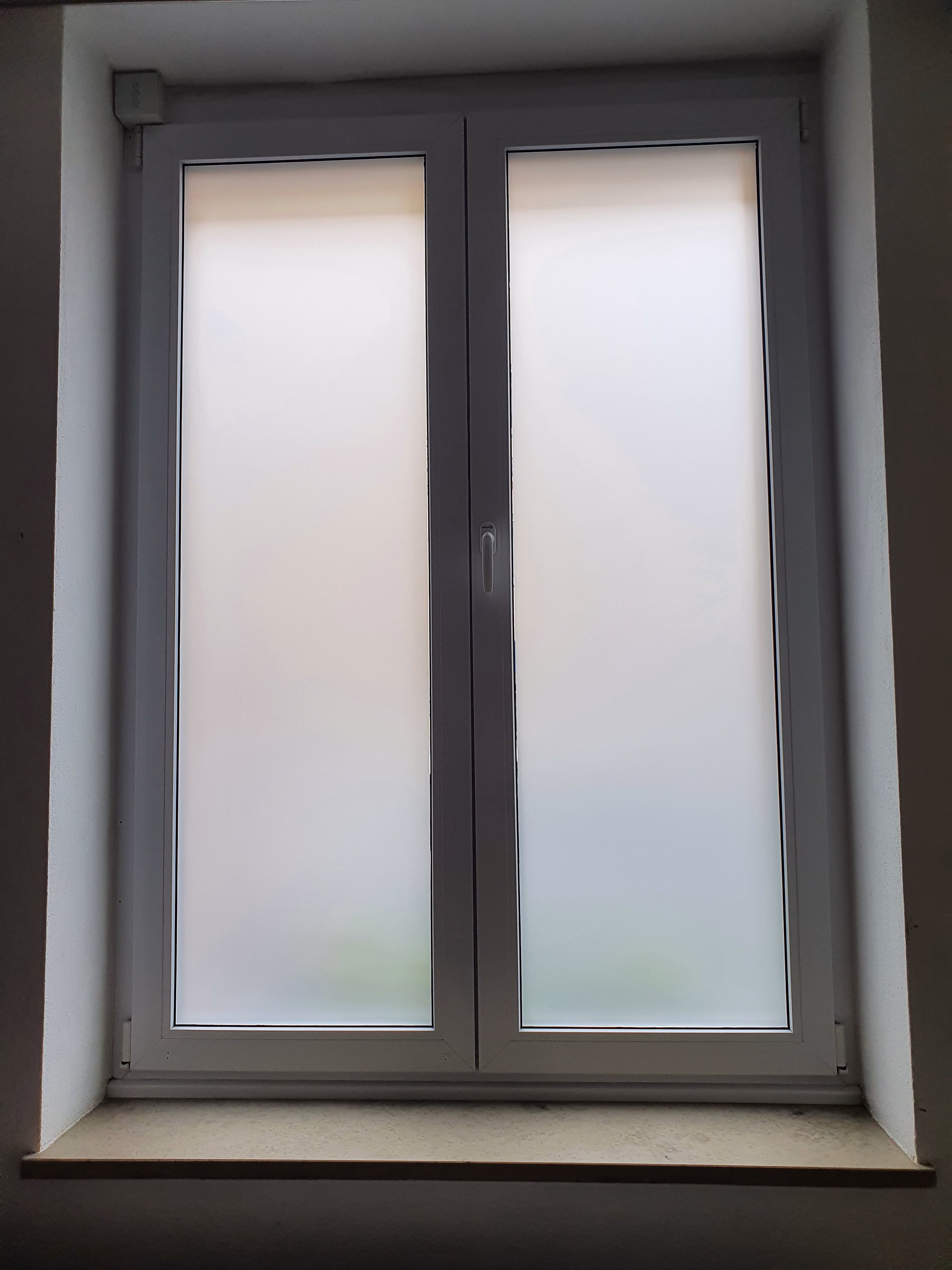 Folie Sandstrahldesign weiß matt