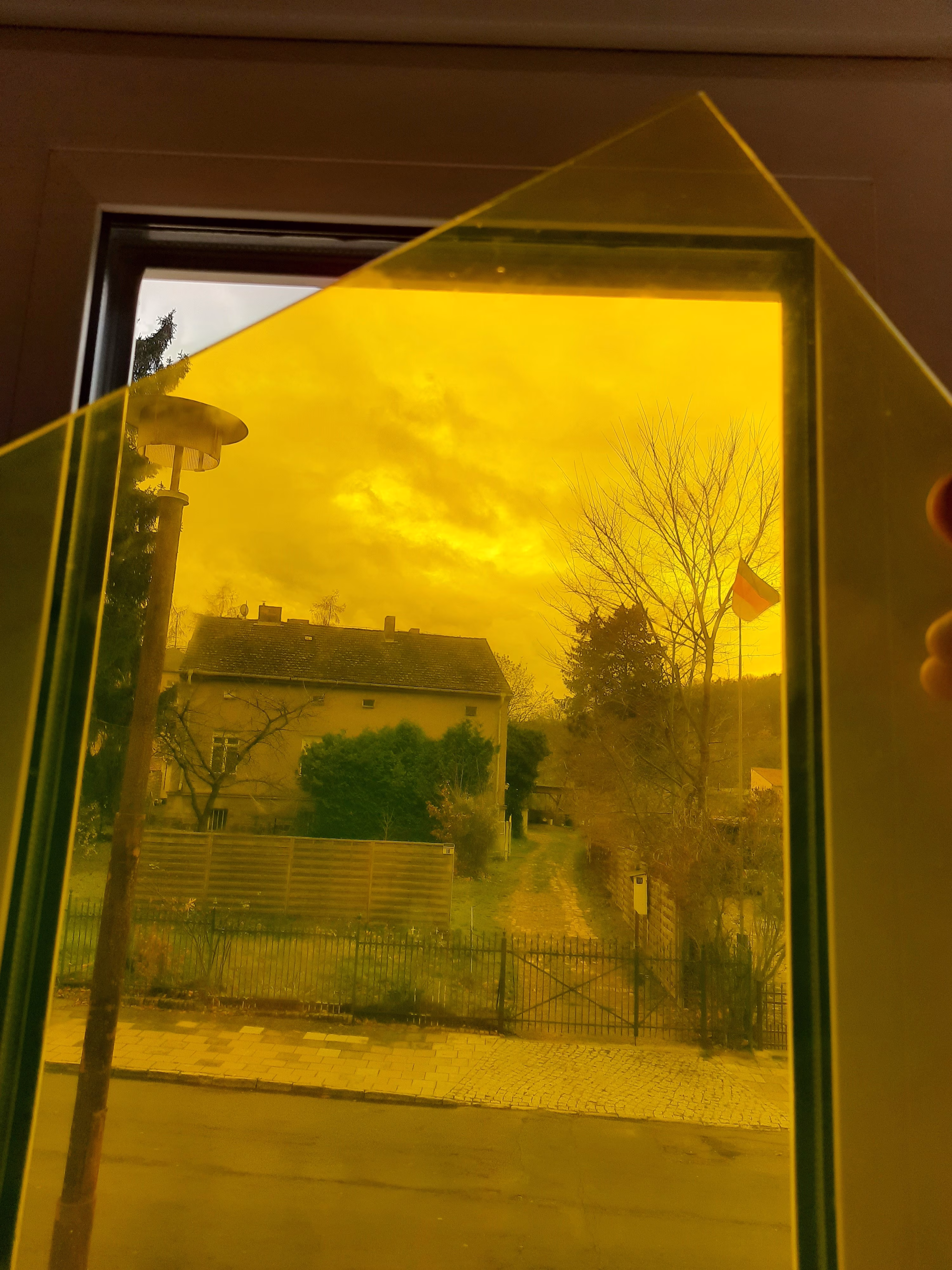 Durchsichtige Farbfolie gelb