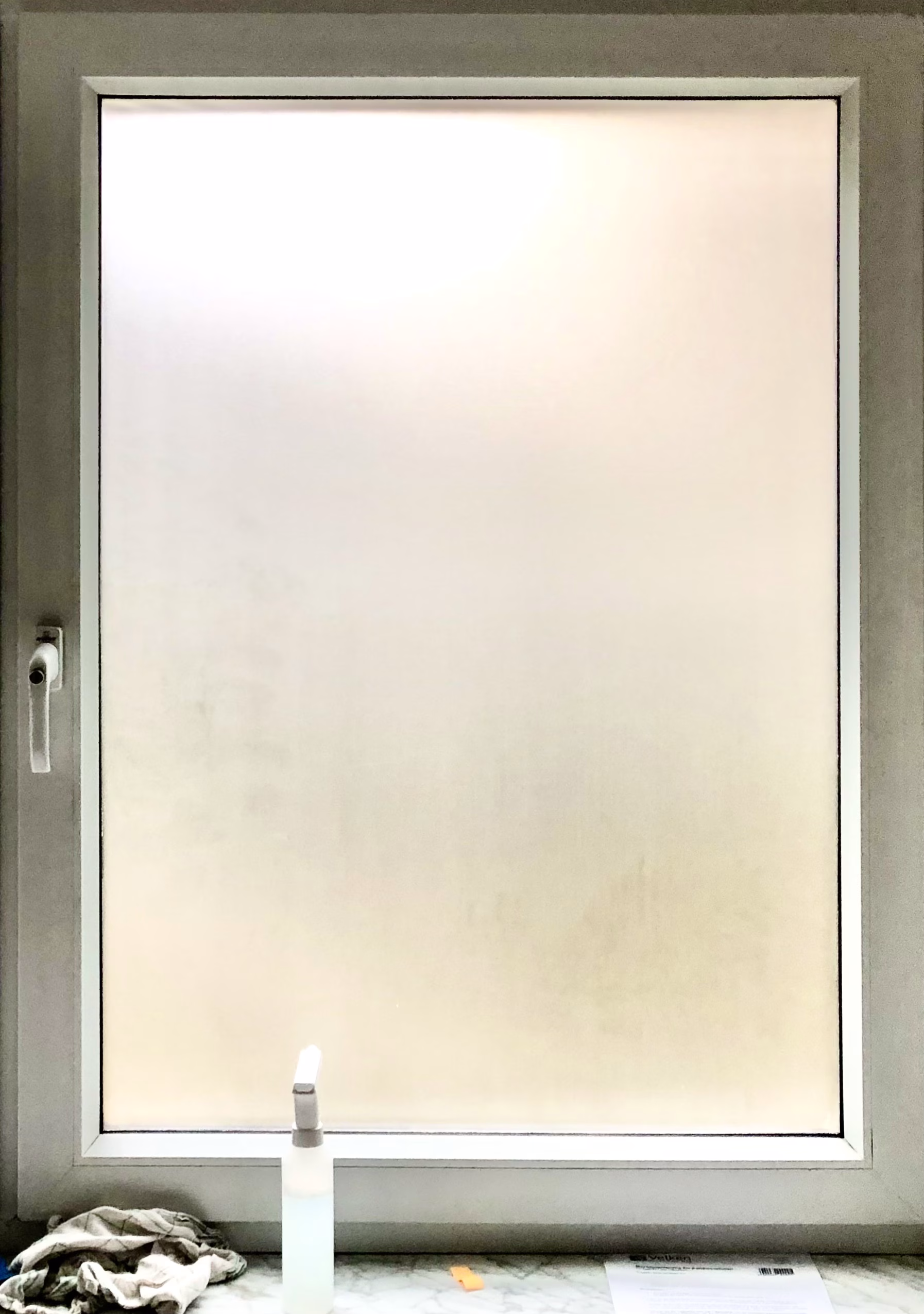 Ätzglasdesign kleberlose Sichtschutzfolie