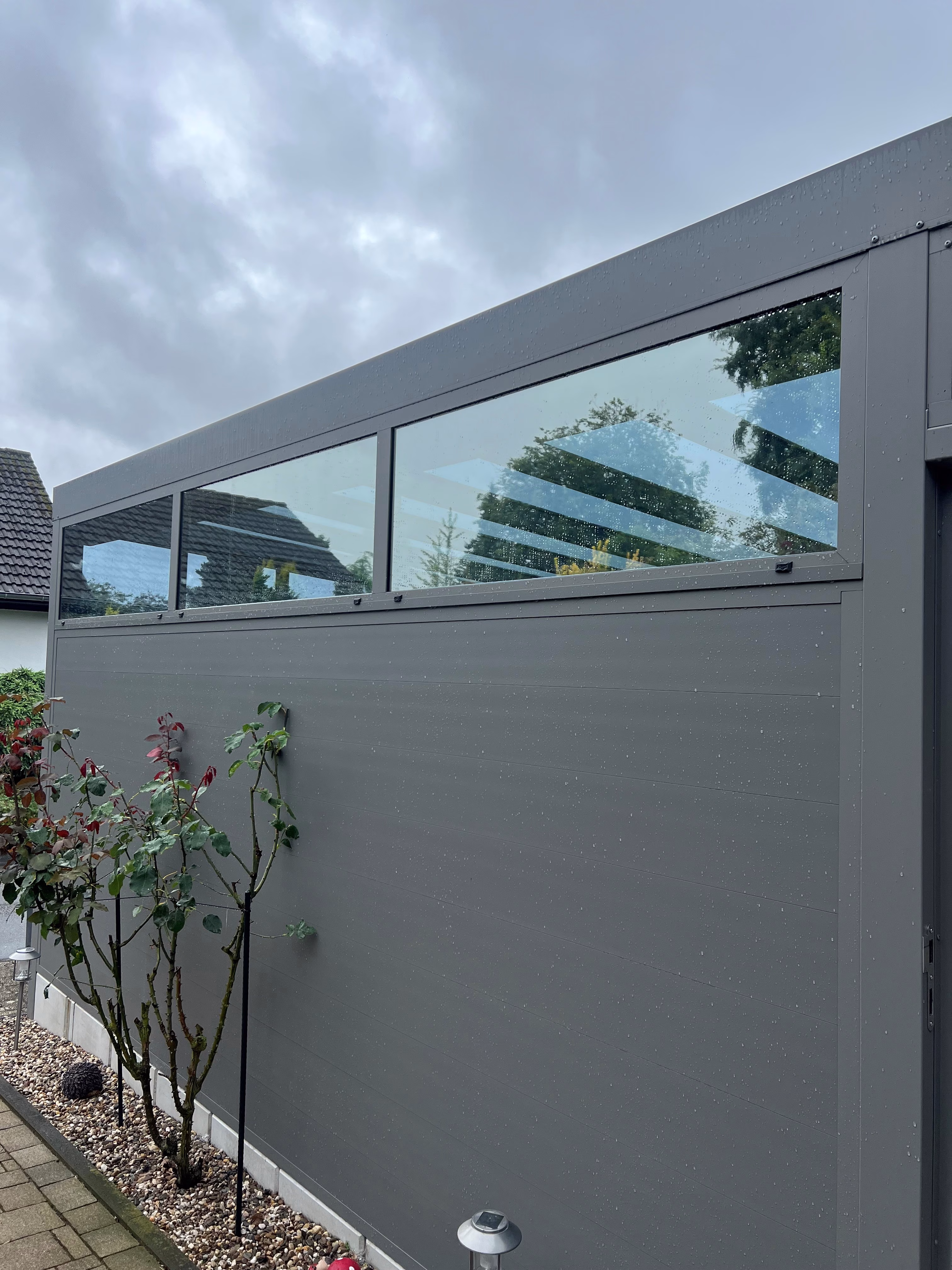 Sonnenschutzfolie, silber stark verspiegelt