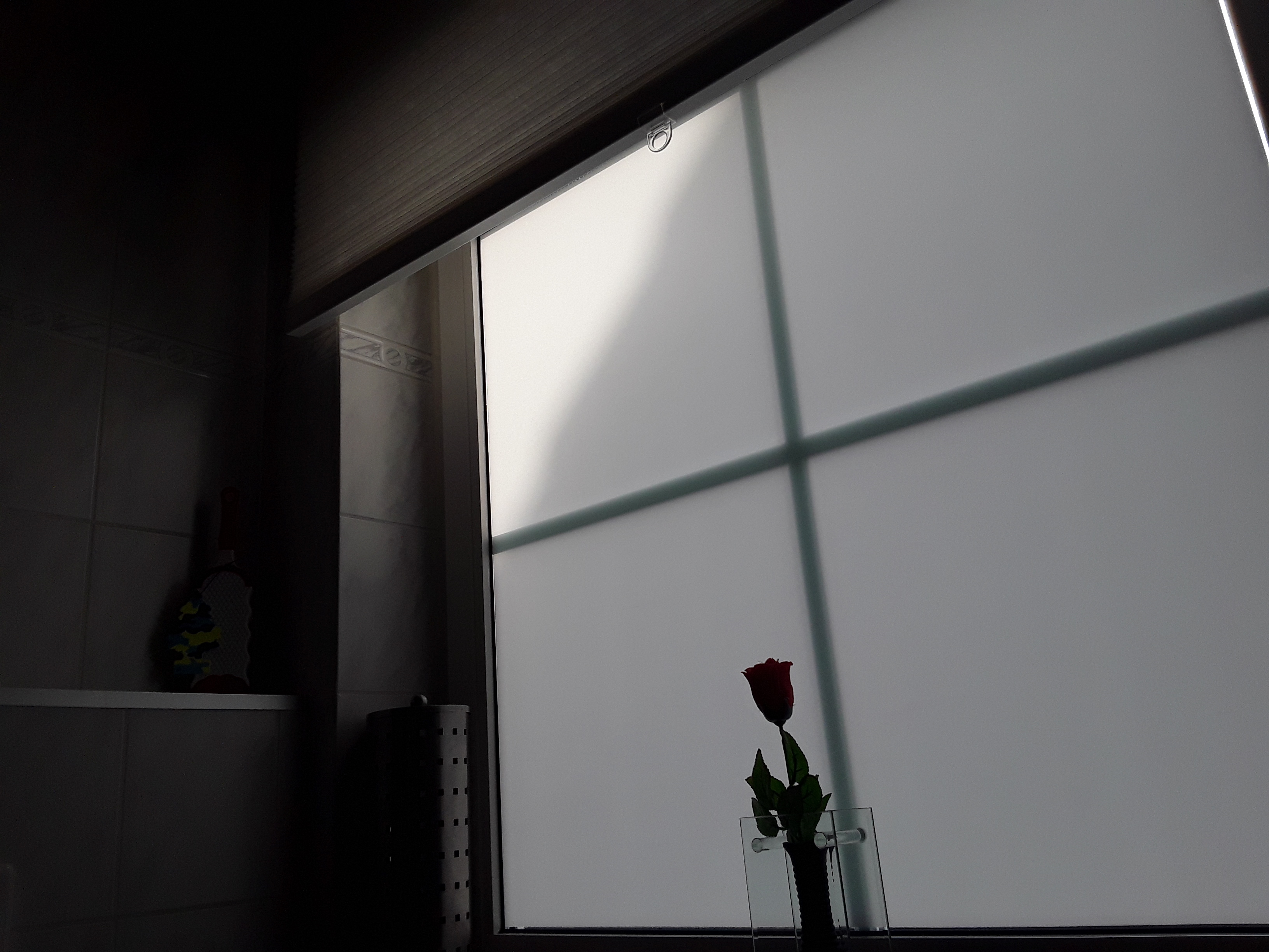 Sichtschutz Fensterfolie weiß matt blickdicht