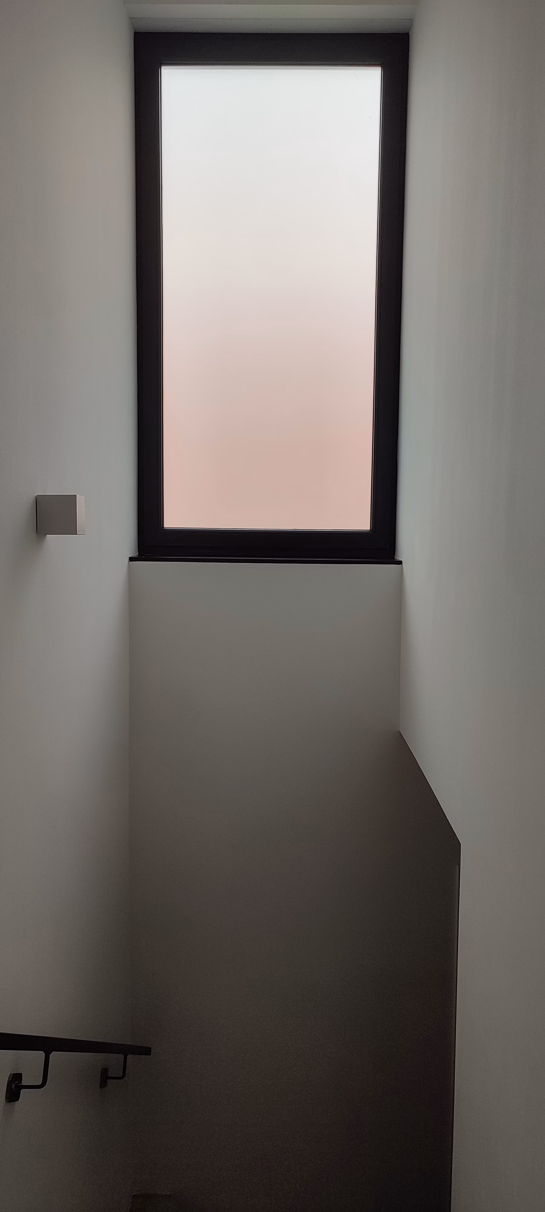 Frostglas Fensterfolie im Flur