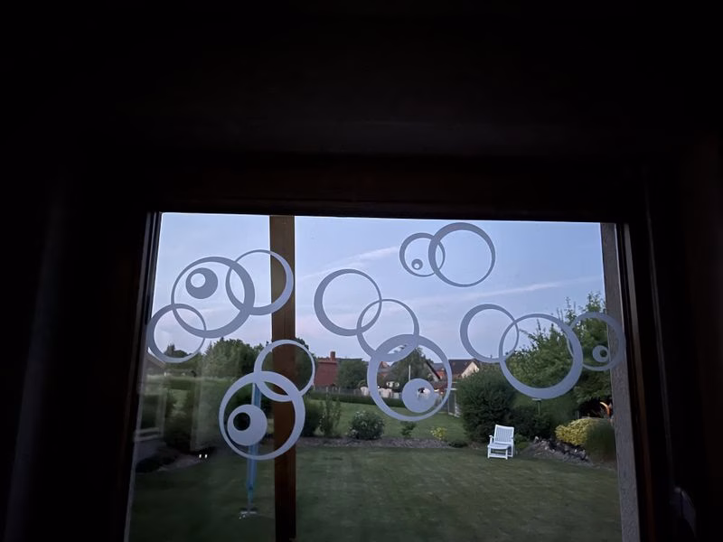 Bubbleeyes Fenster Tattoo