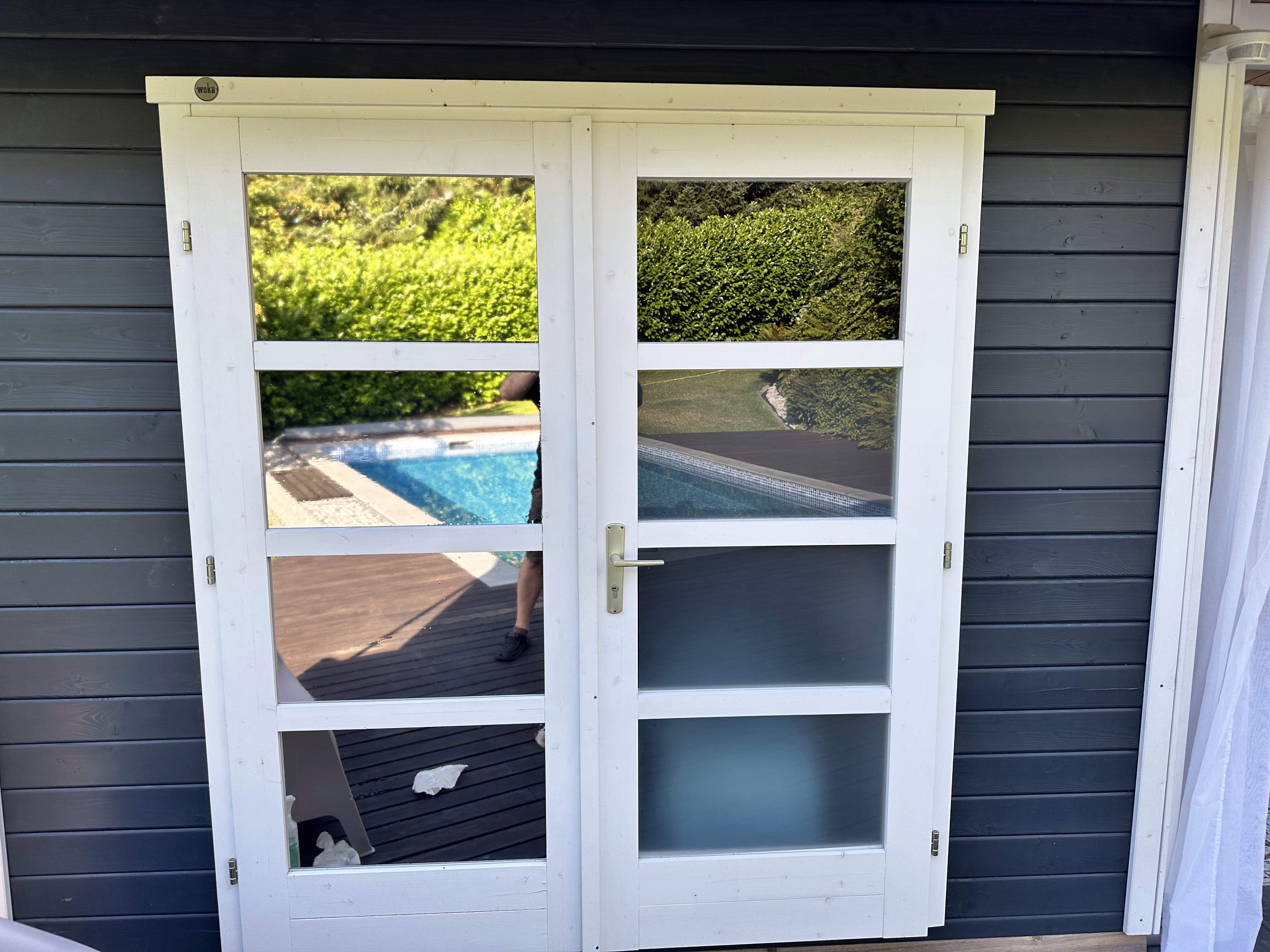 Sonnenschutzfolie, silber stark verspiegelt