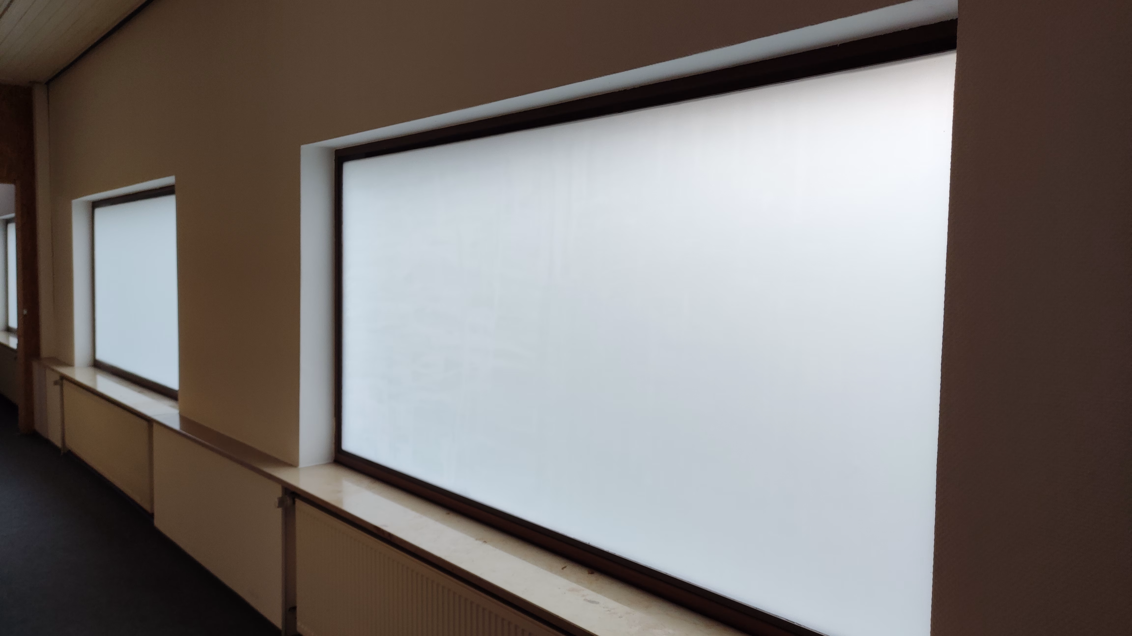 Sichtschutzfolie für Fenster als Innenmontage