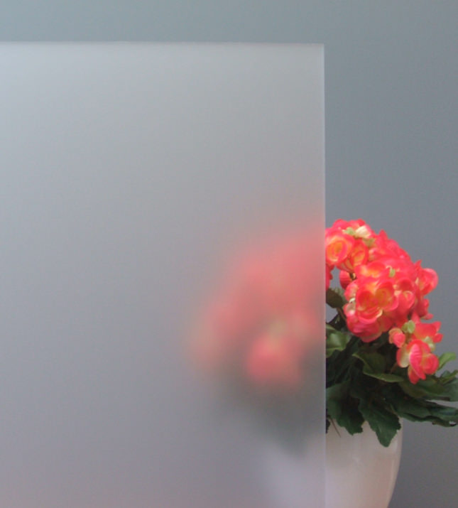 Sichtschutzfolie, Sandstrahldesign weiß matt