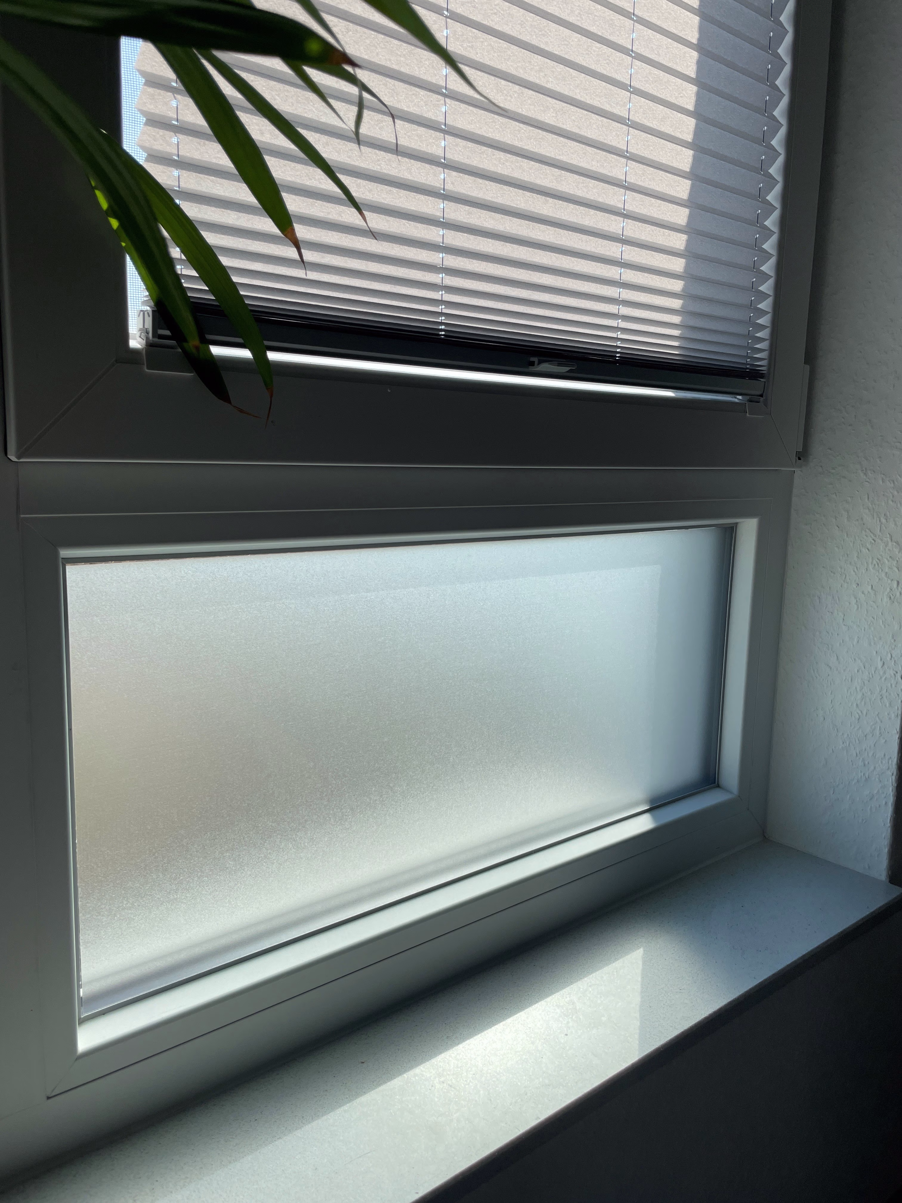 Sichtschutzfolie, Frostglasdesign transparent matt