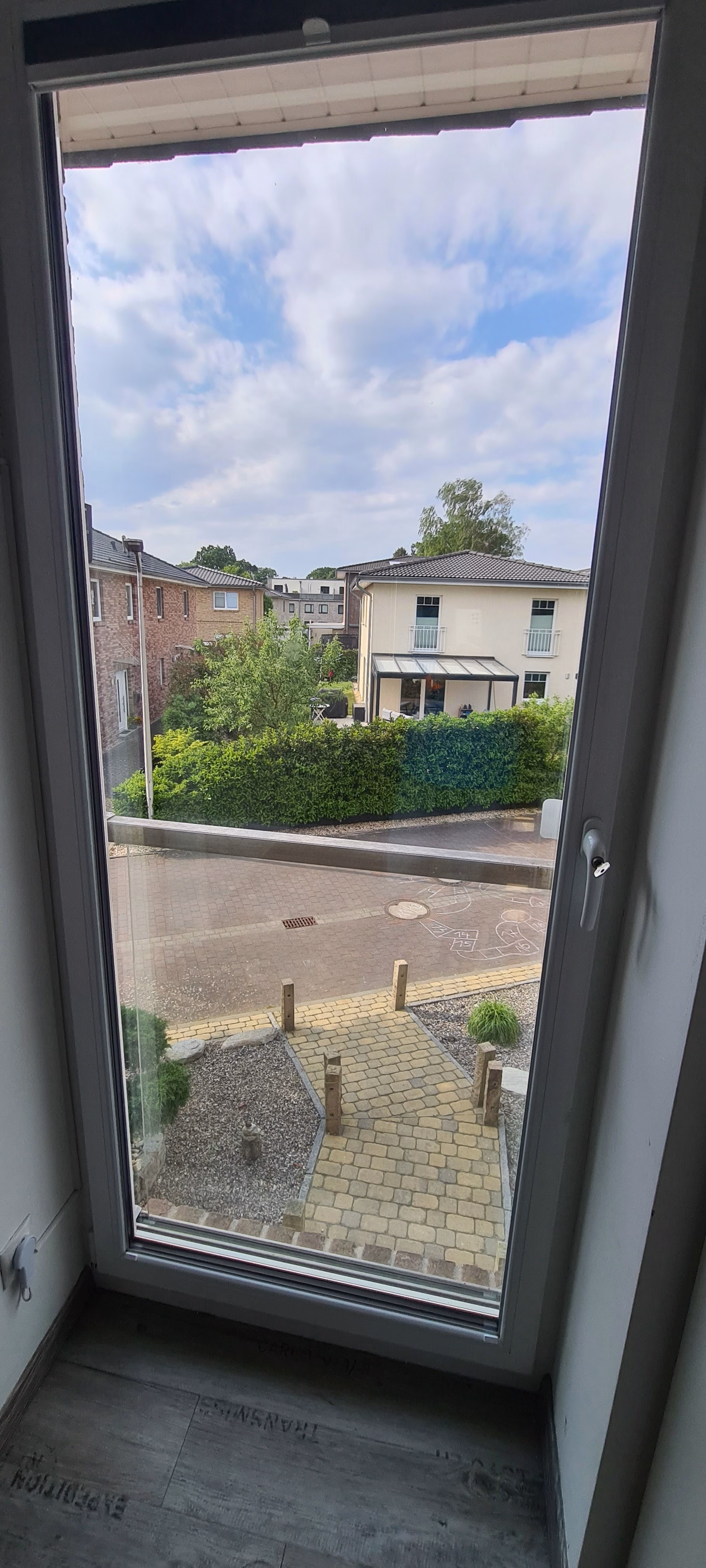 Innenansicht stark verspiegelte Sonnenschutzfolie