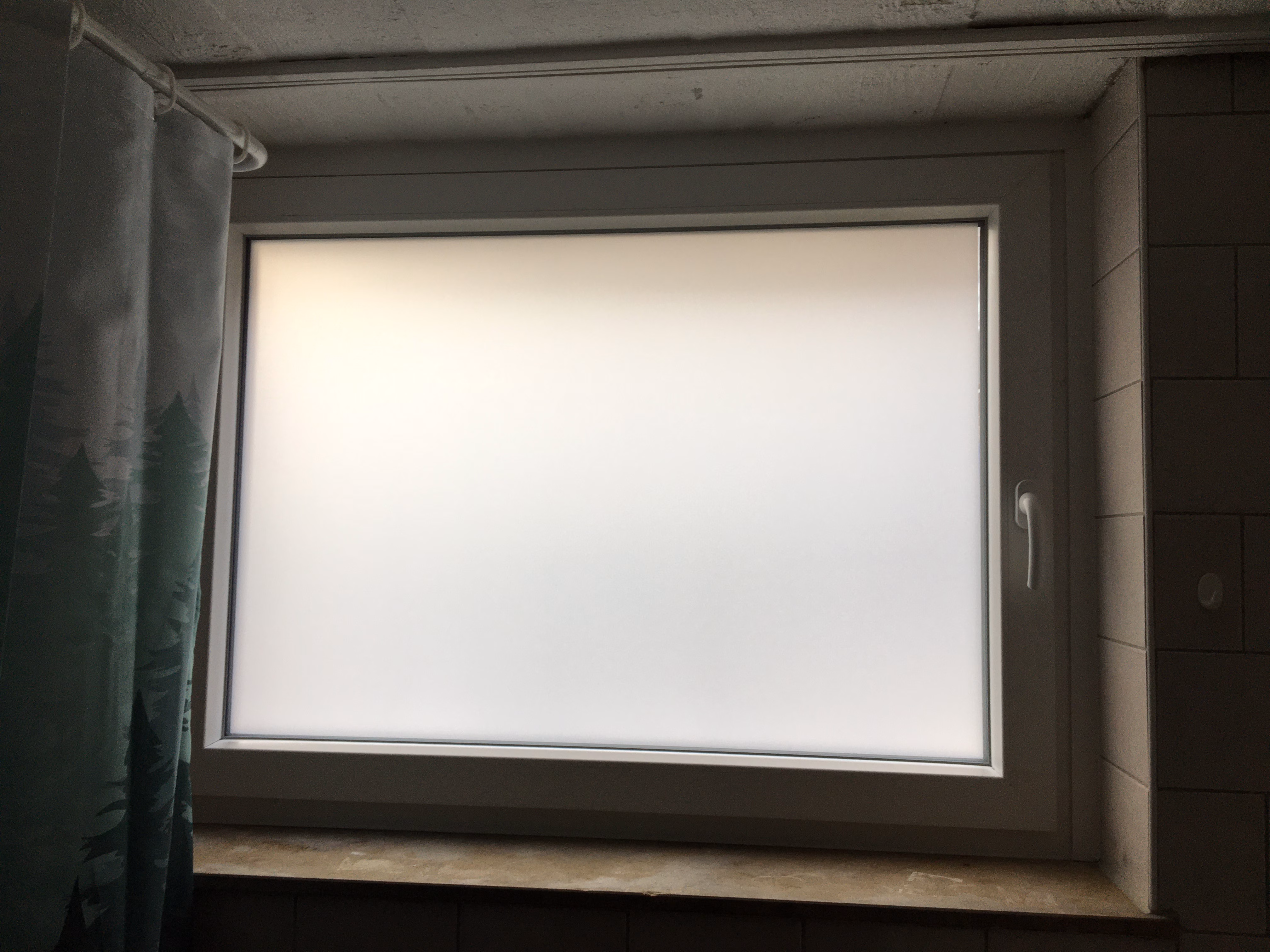 Milchgas Fensterfolie als Sichtschutz