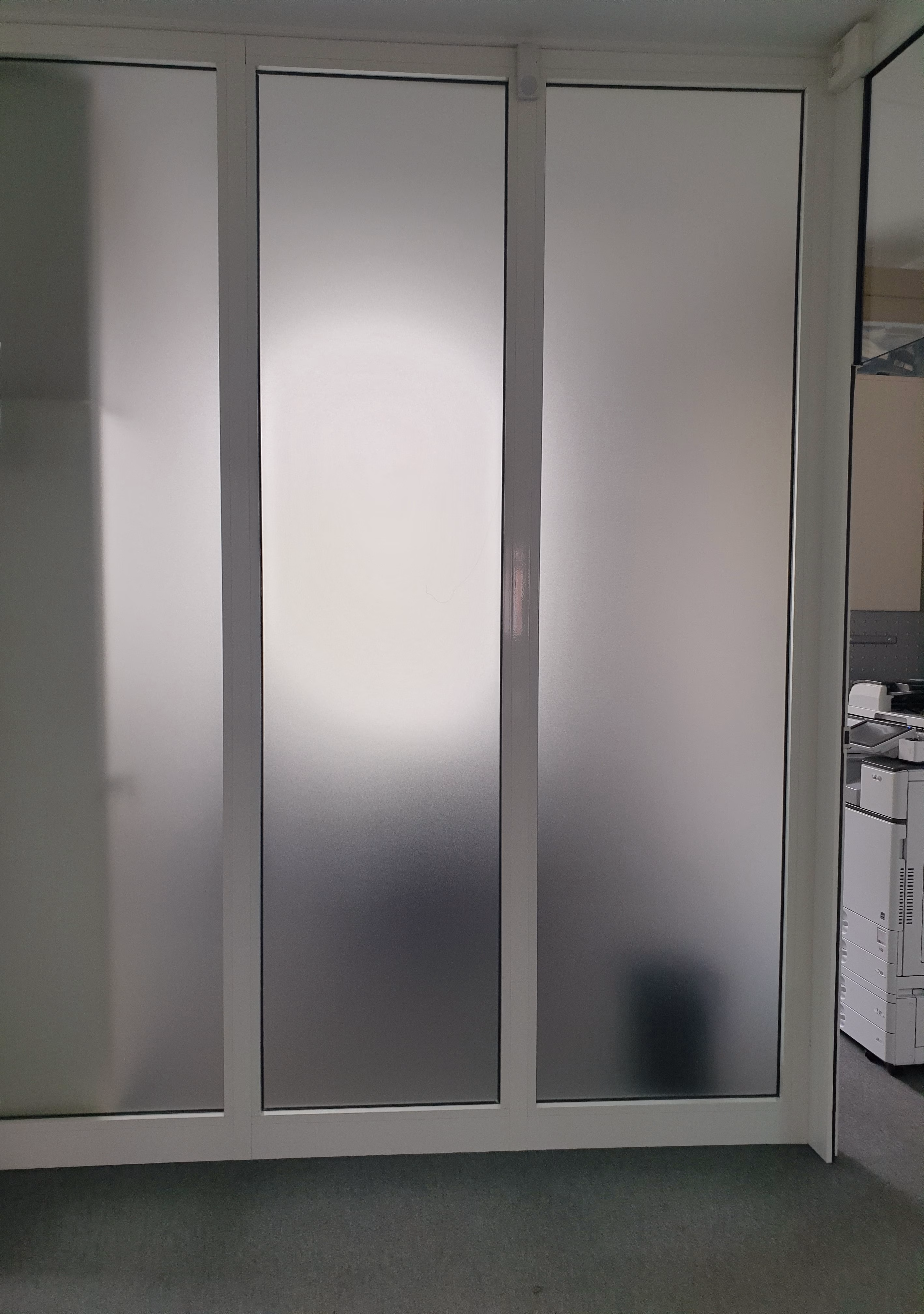 Fensterfolie, Frostglasdesign transparent matt