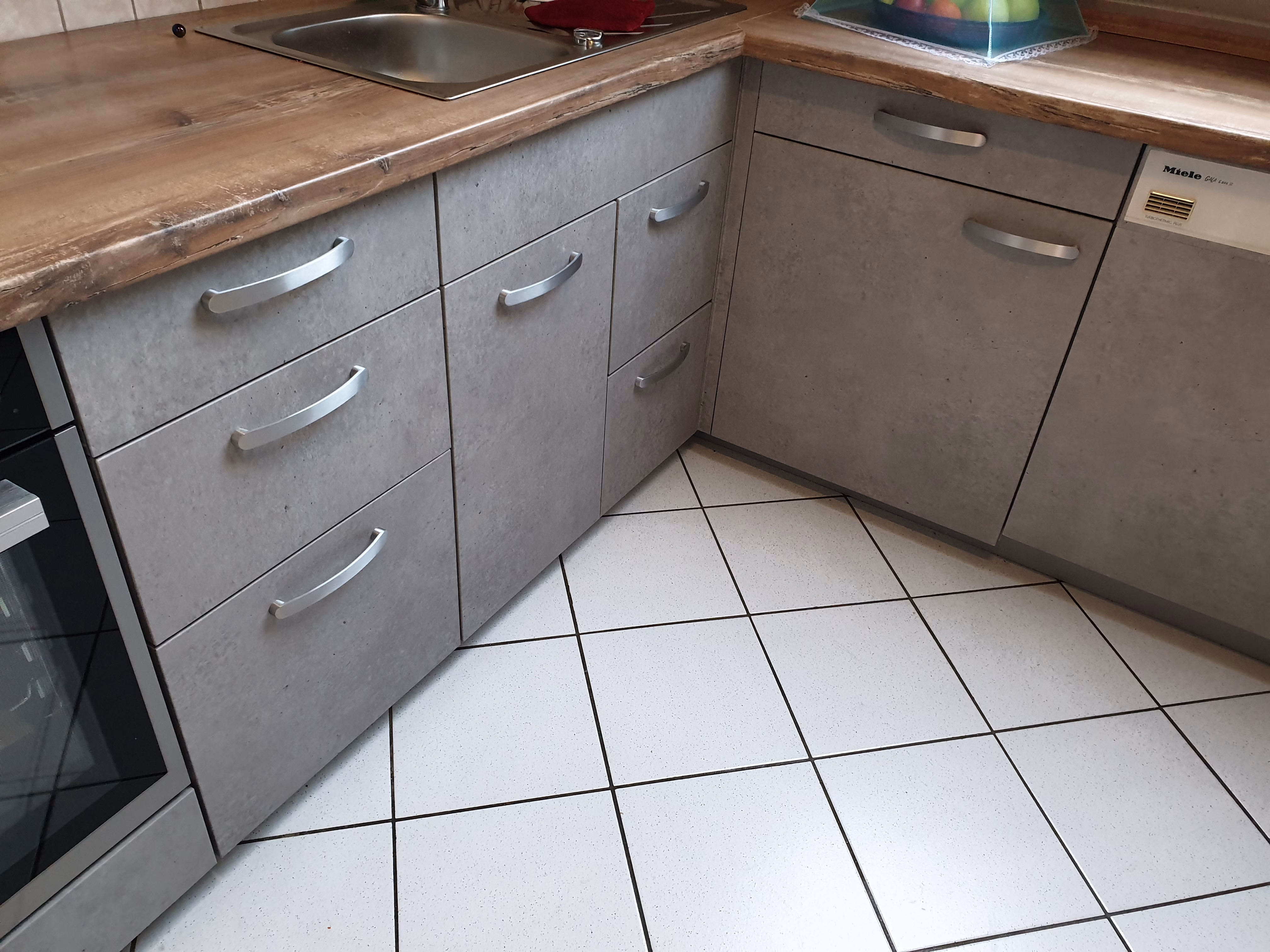 Beton, hellgrau, Klebefolie in Steinoptik