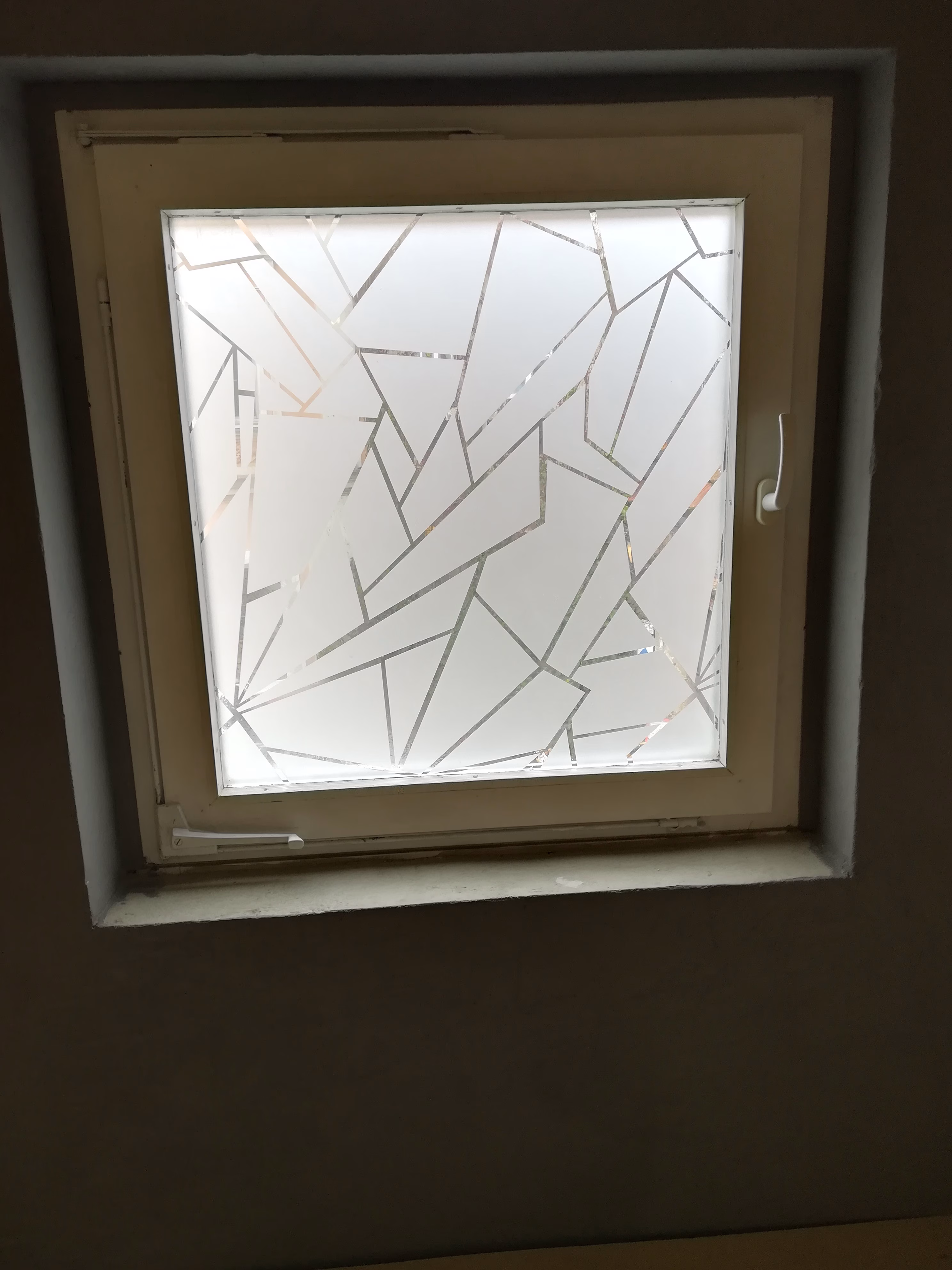 Fensterfolie in Bruchlgasoptik