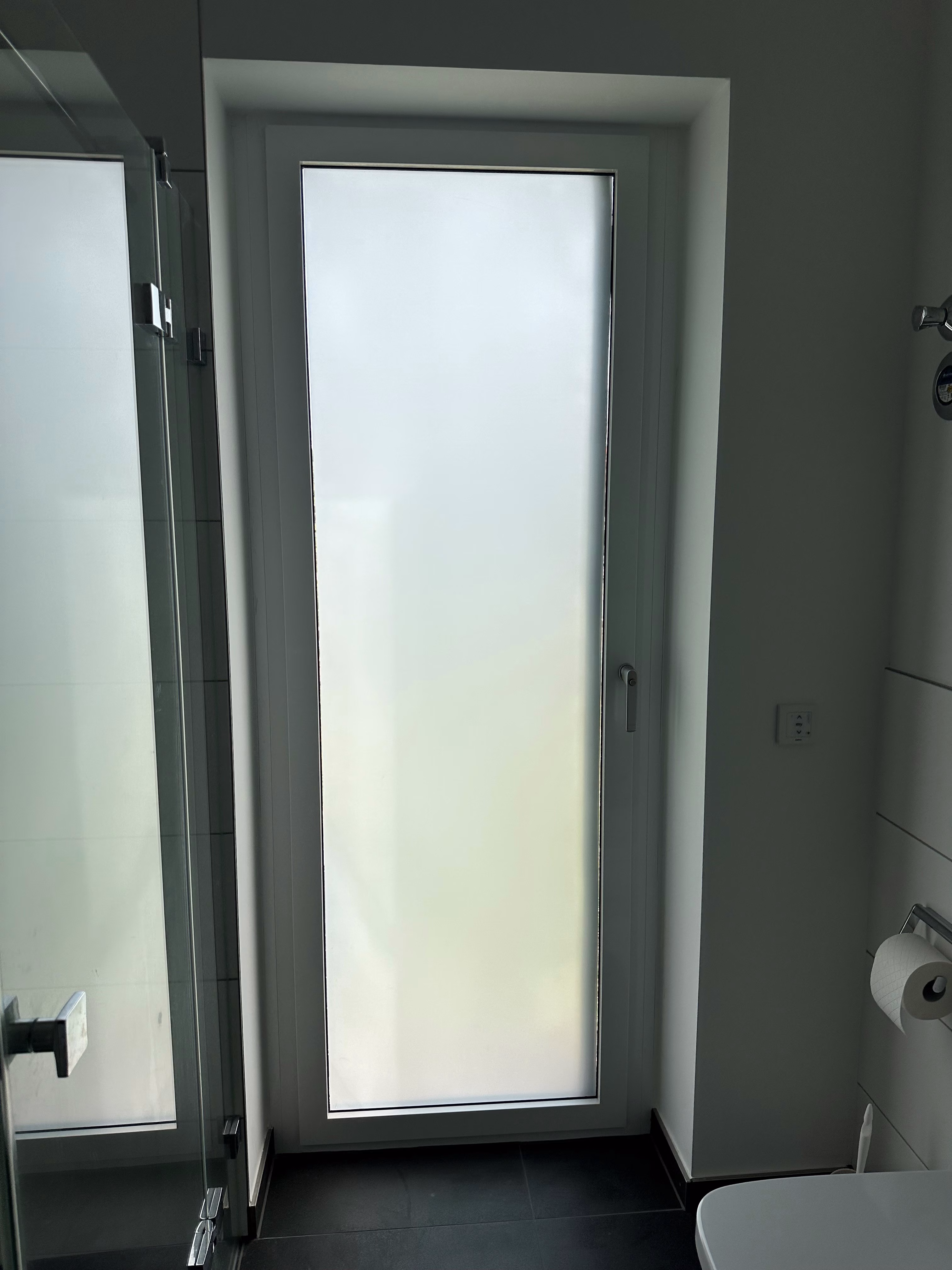 Milchglasfolie - Sichtschutzfolie, weiß matt