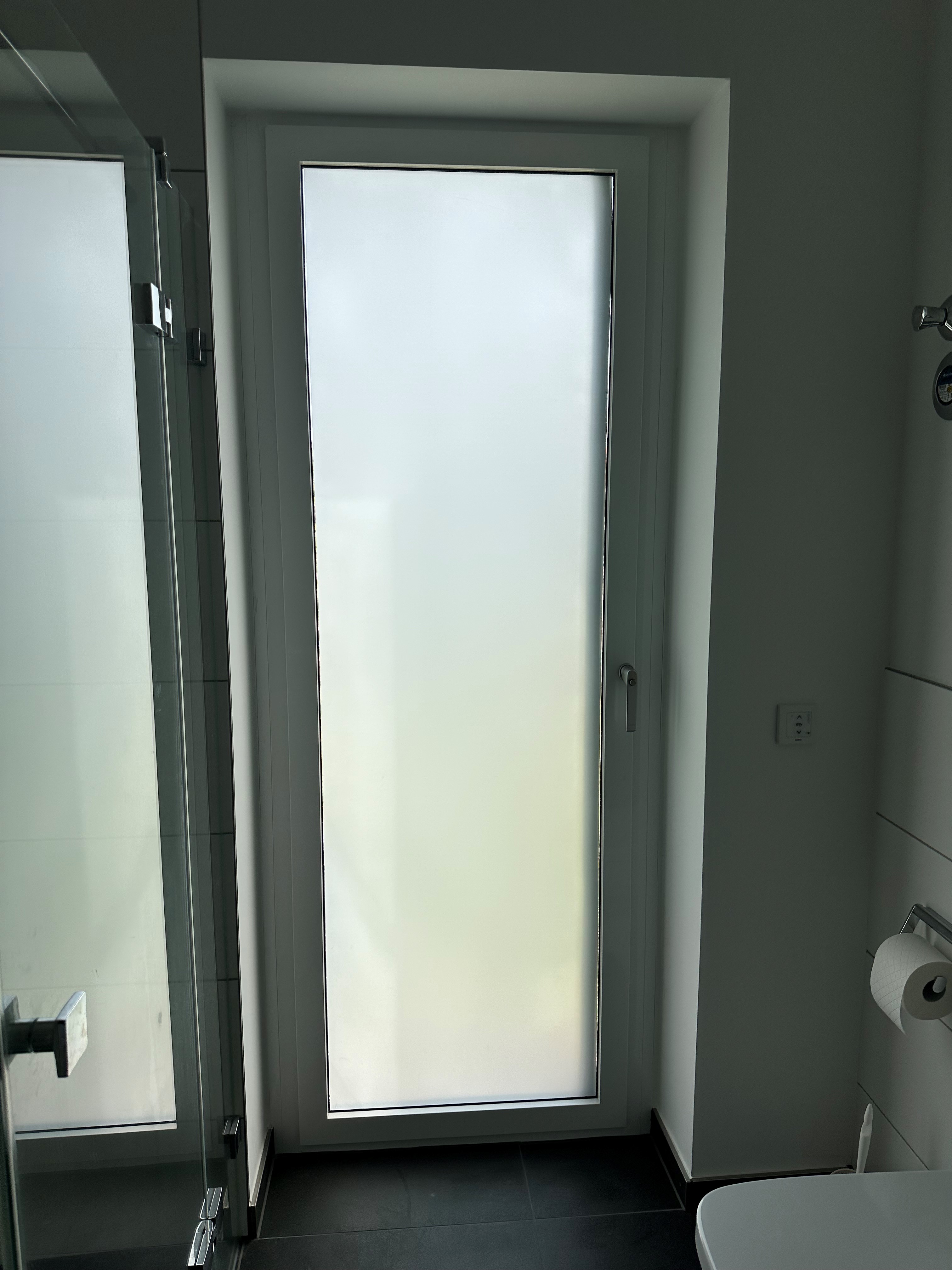 Milchglasfolie - Sichtschutzfolie, weiß matt