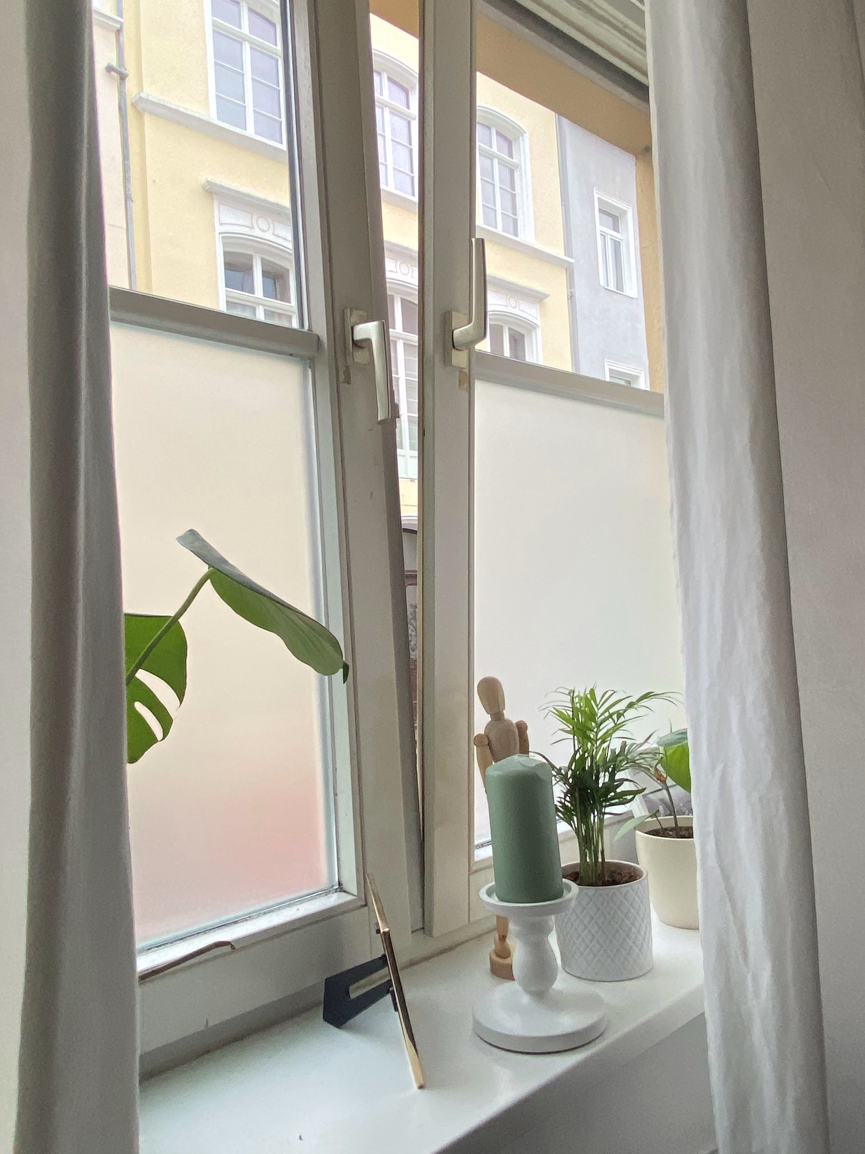 Sichtschutzfolie, Frostglasdesign transparent matt