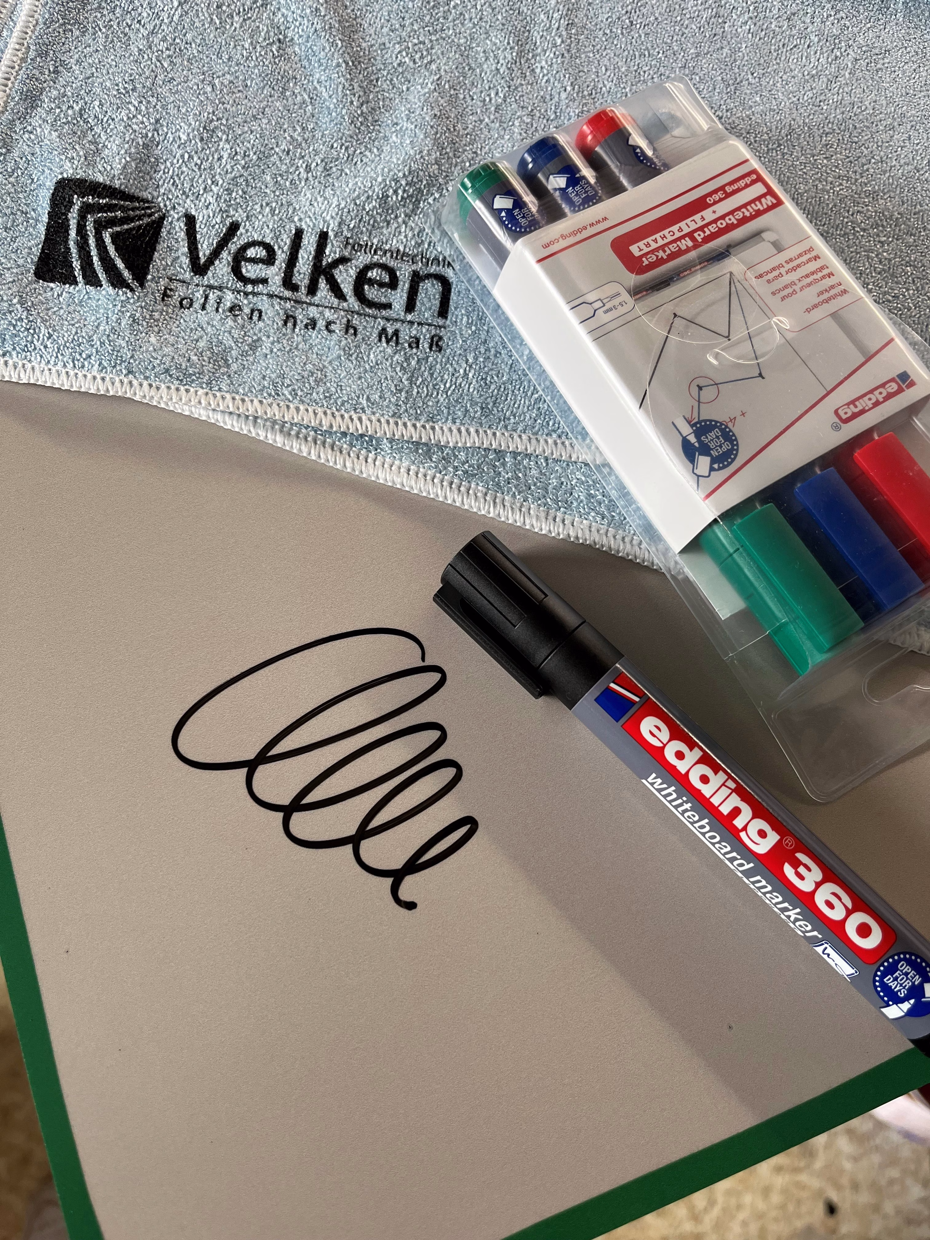 Whiteboardfolie, transparent matt