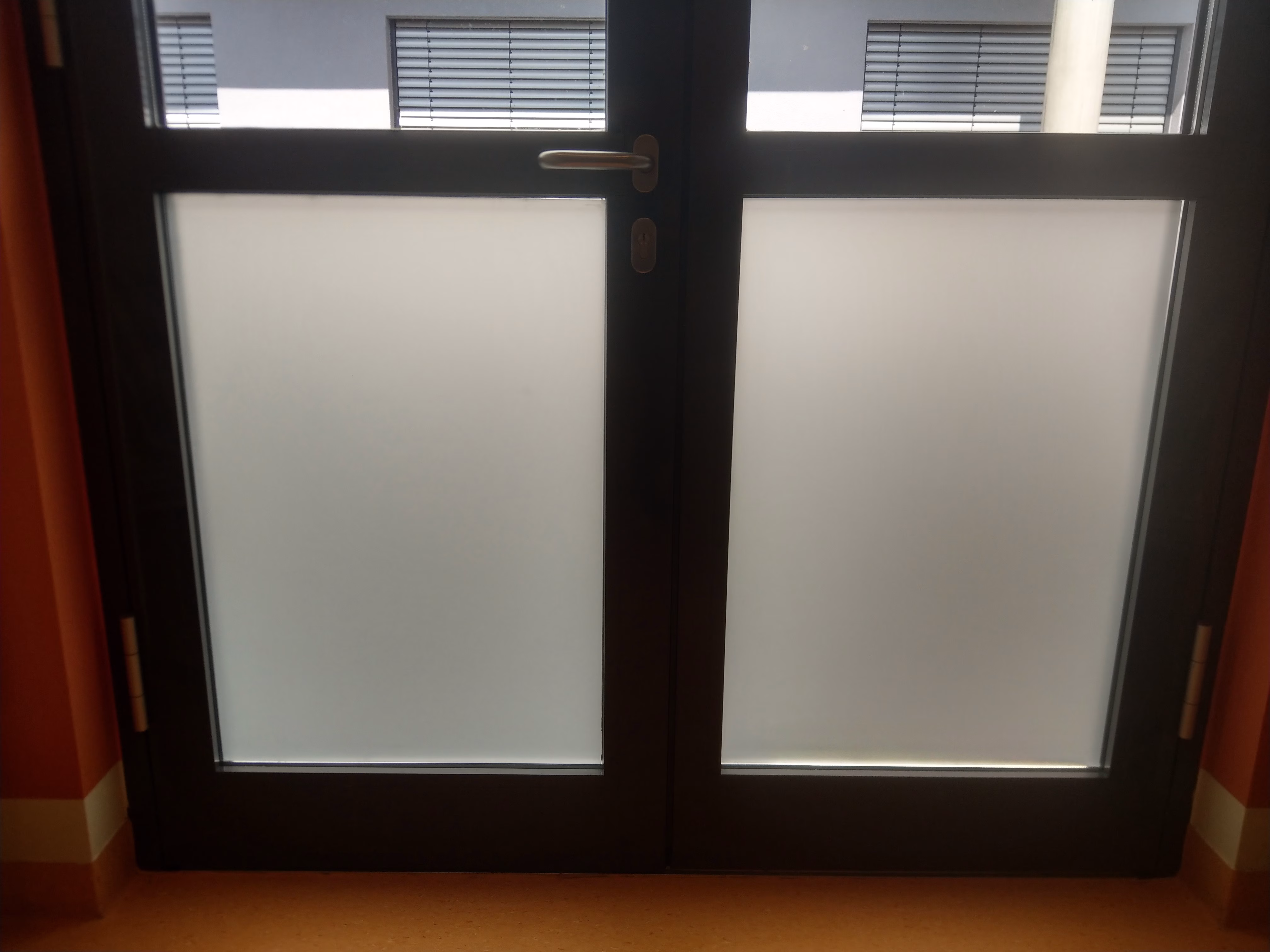 Fensterfolie wie milchiges Glas