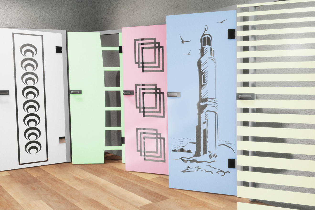 Glasdekore für Türen