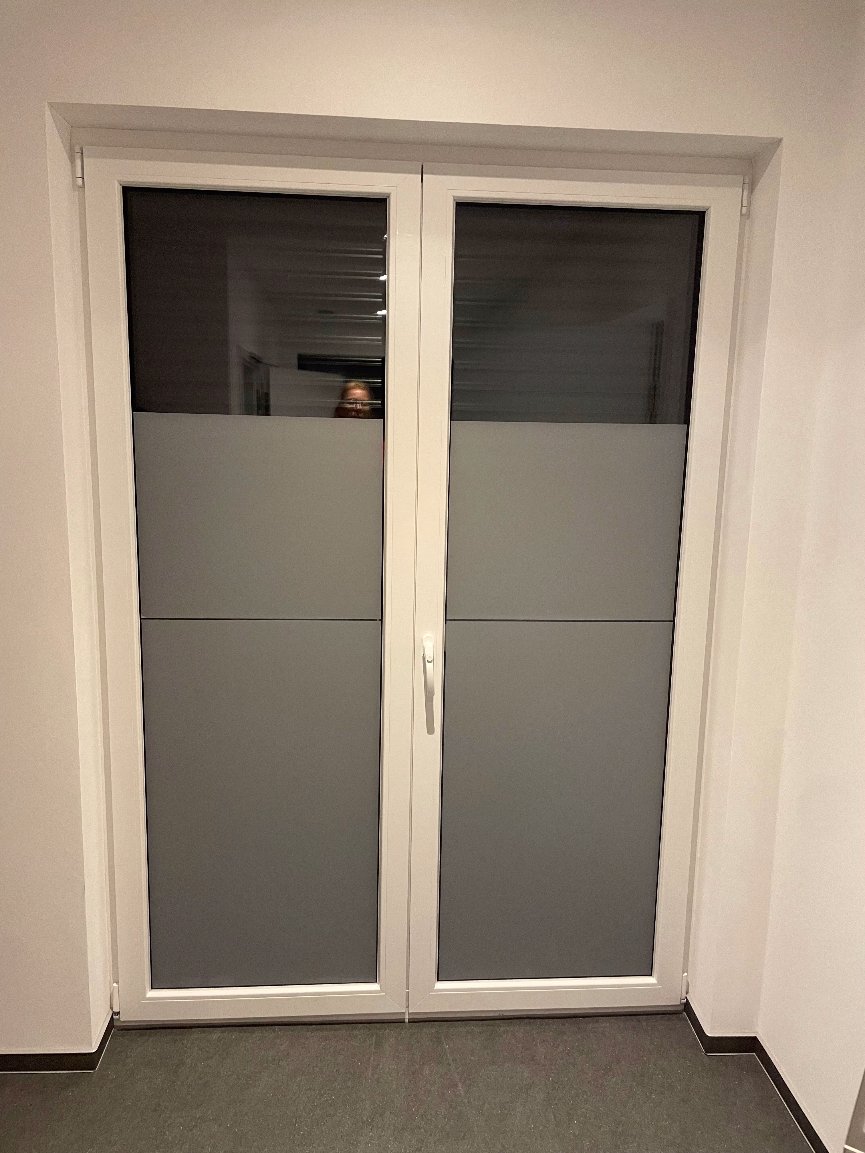 Milchglasfolie - Sichtschutzfolie, weiß matt