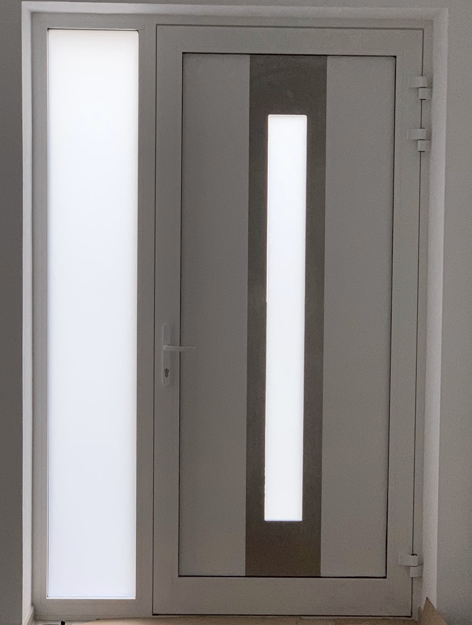 Milchglasfolie - Sichtschutzfolie, weiß matt am Tag