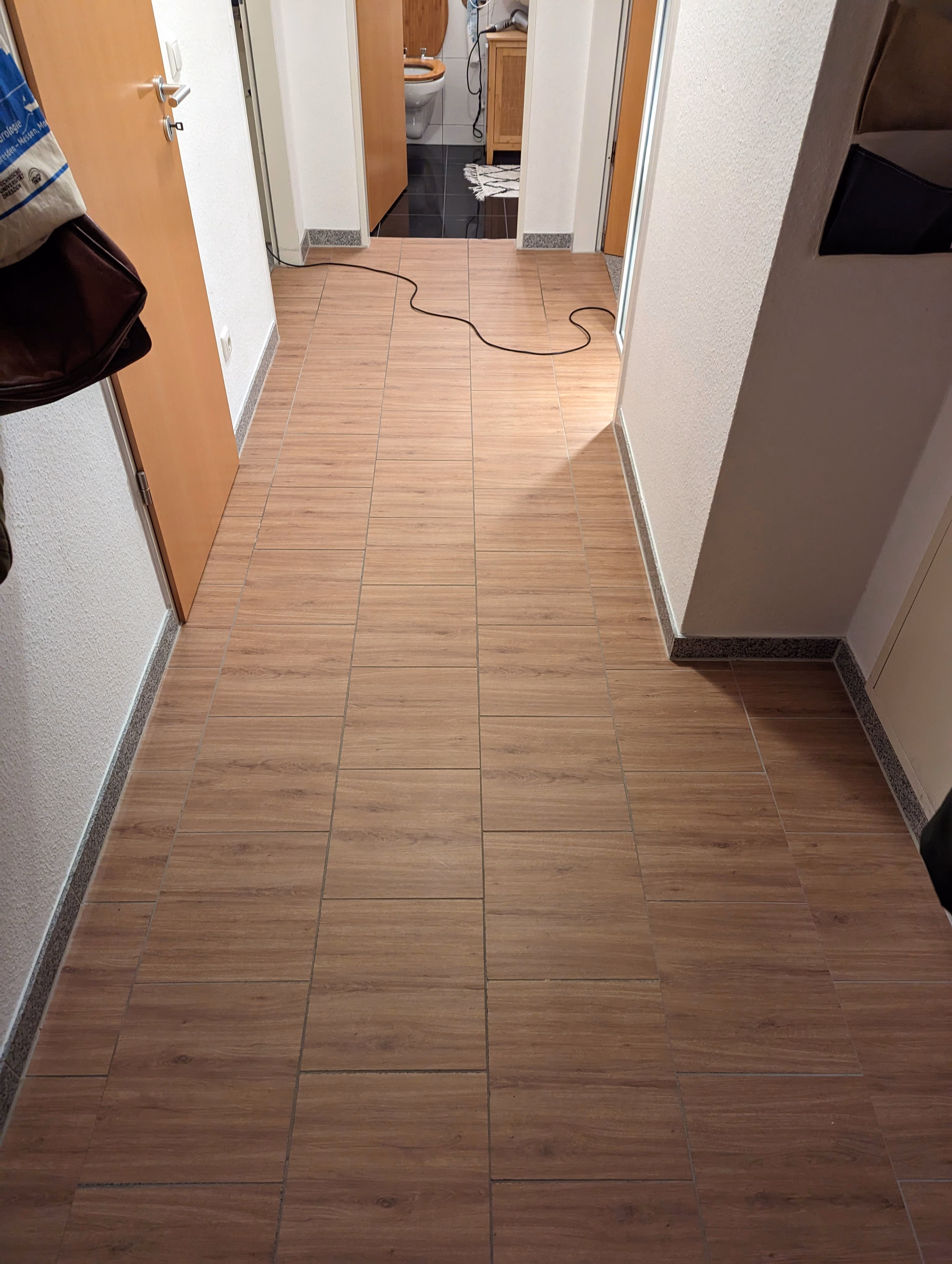 Fliesenfolie, Weidenholz