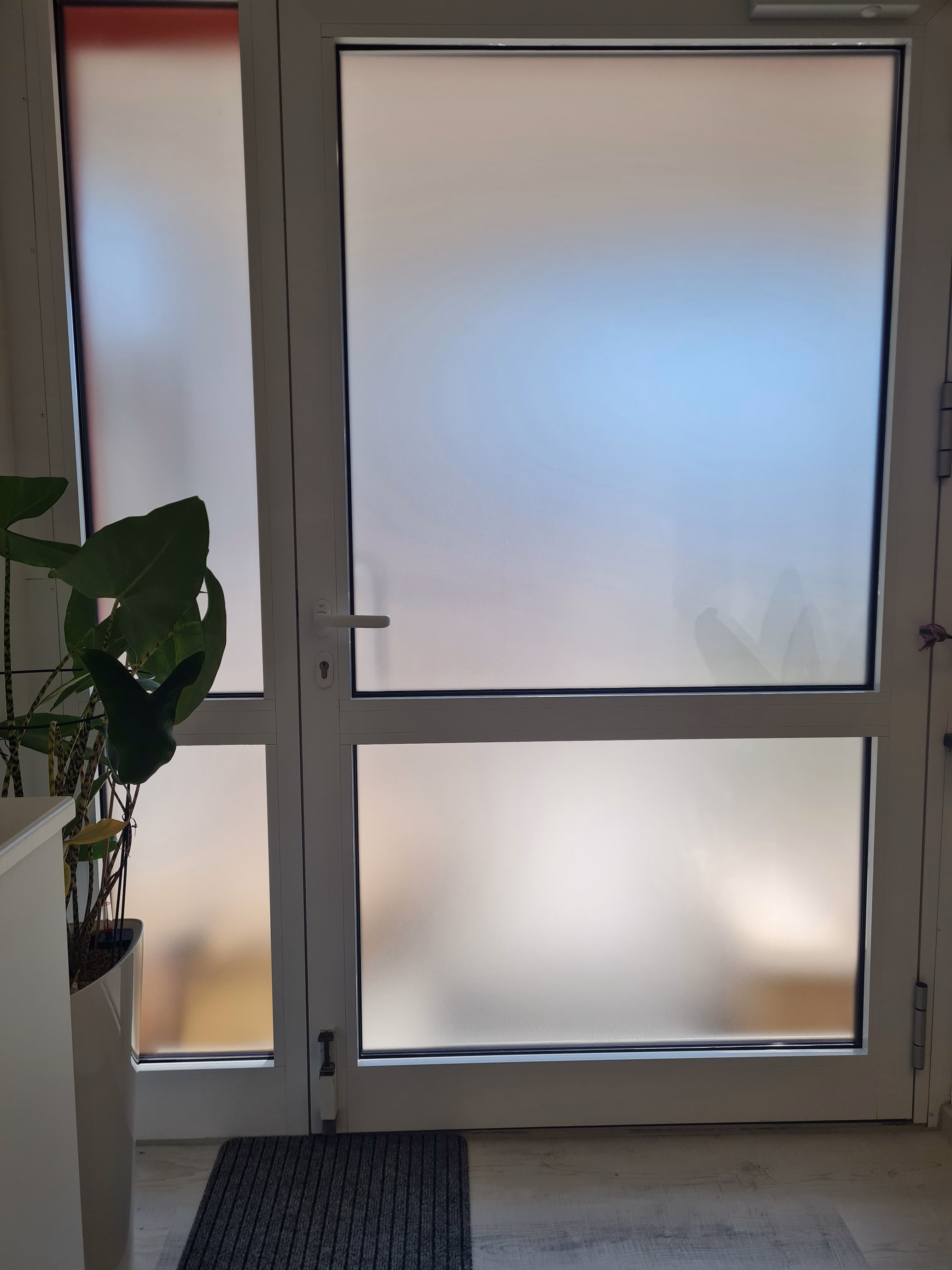 Sichtschutzfolie, Frostglasdesign transparent matt