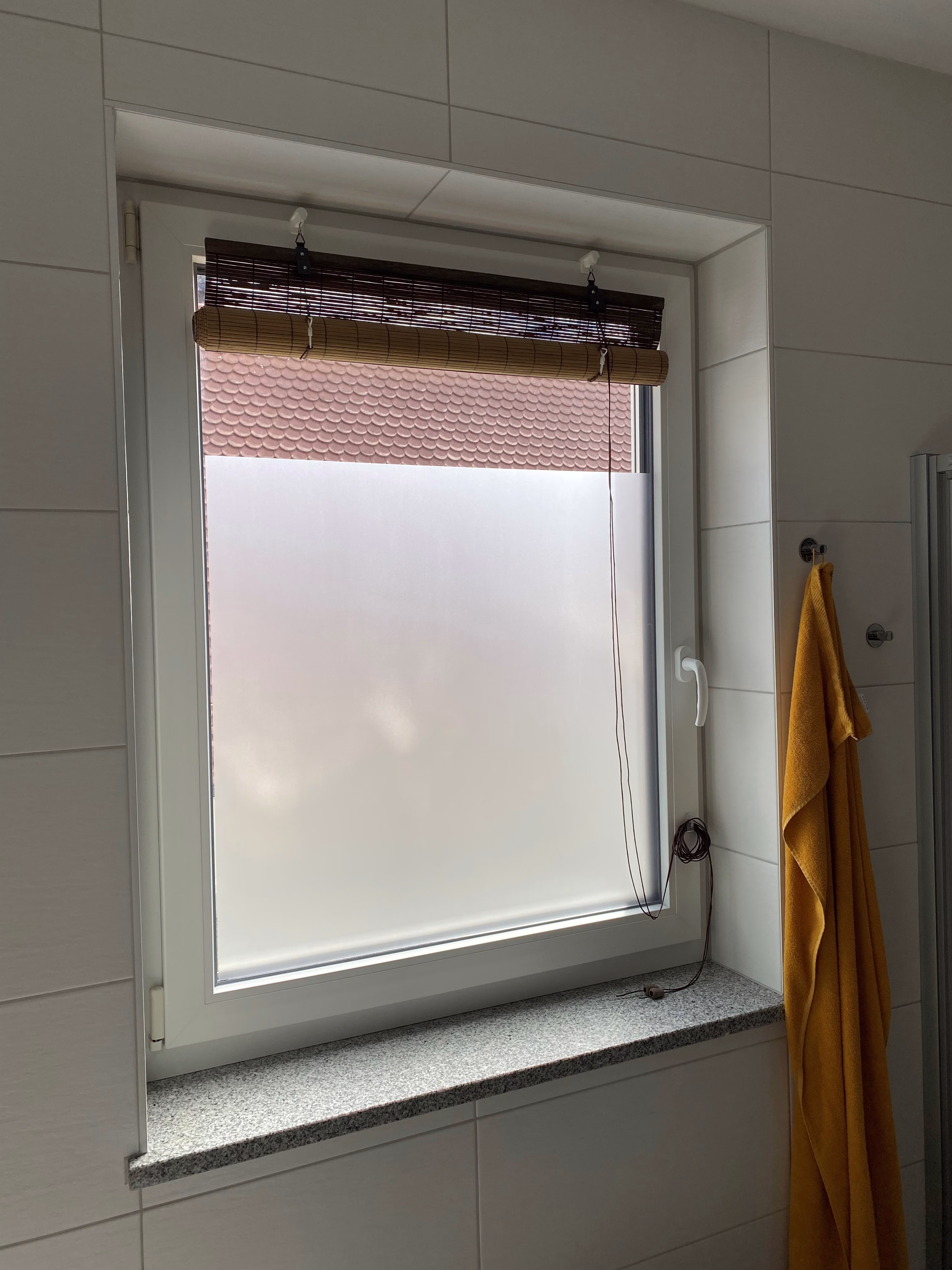 Badezimmer kleberloser Sichtschutz
