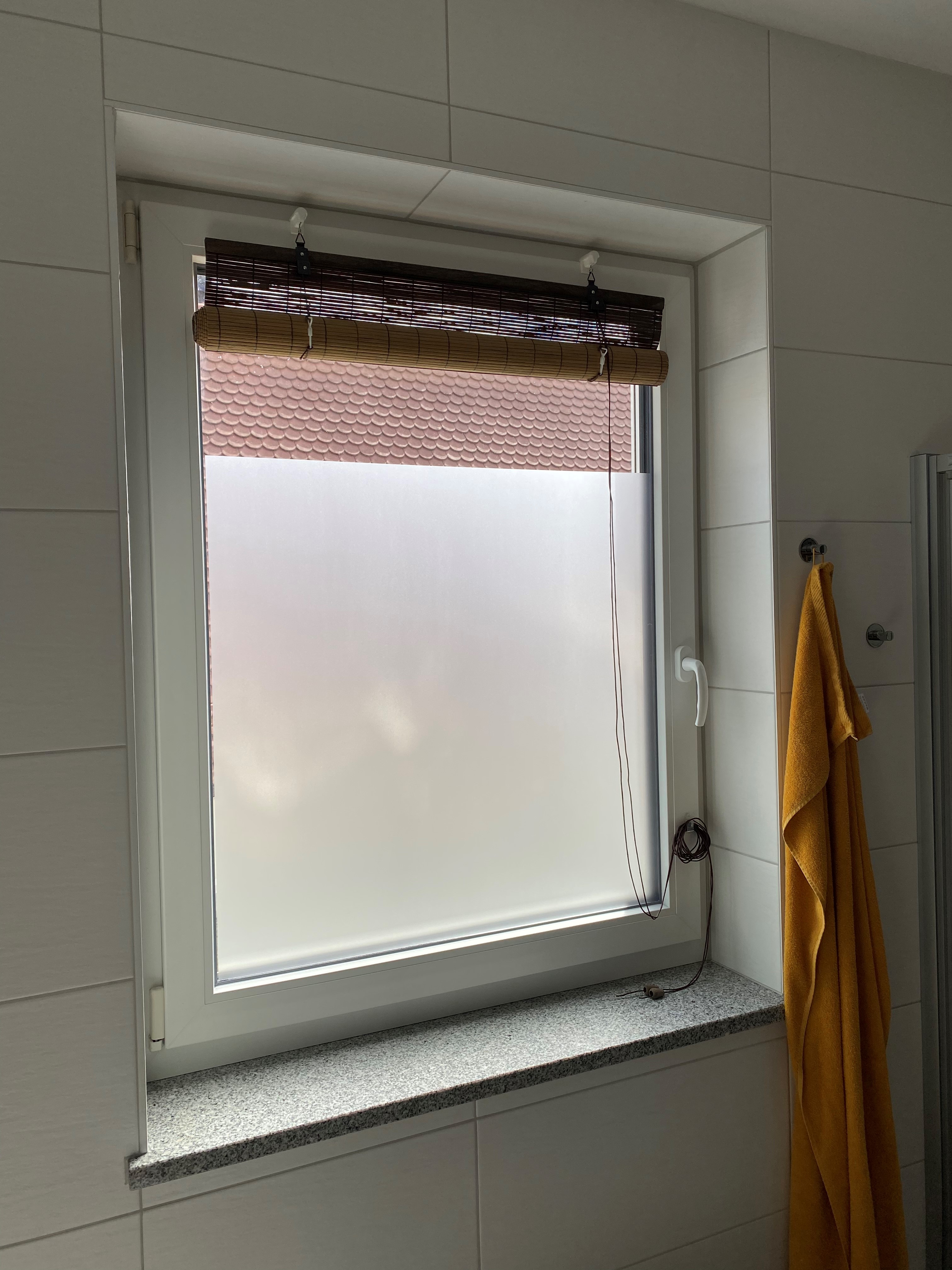 Badezimmer kleberloser Sichtschutz