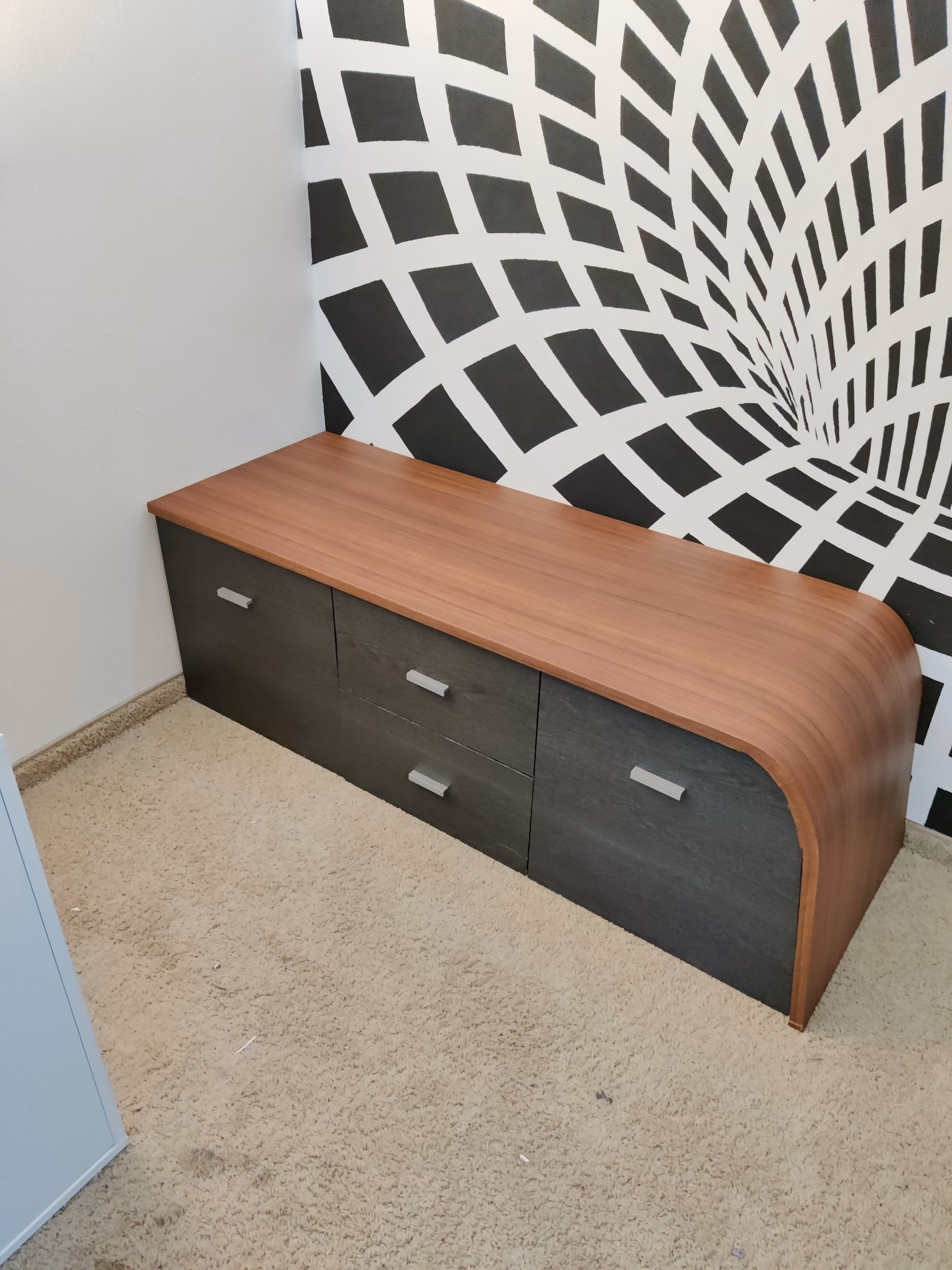 Eiche antik schwarz, Klebefolie in Holzoptik