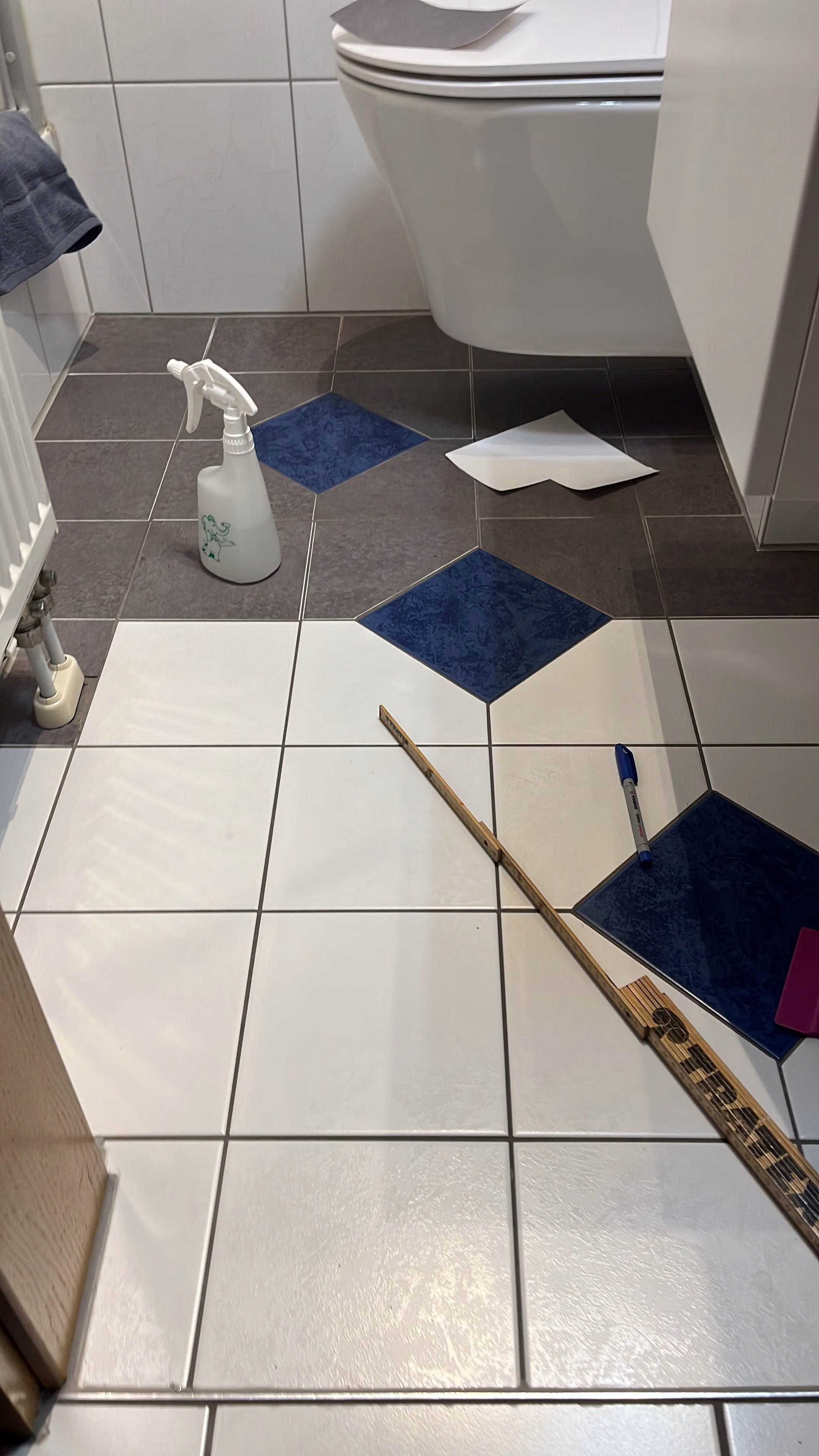 Fliesenfolie, Beton, dunkelgrau